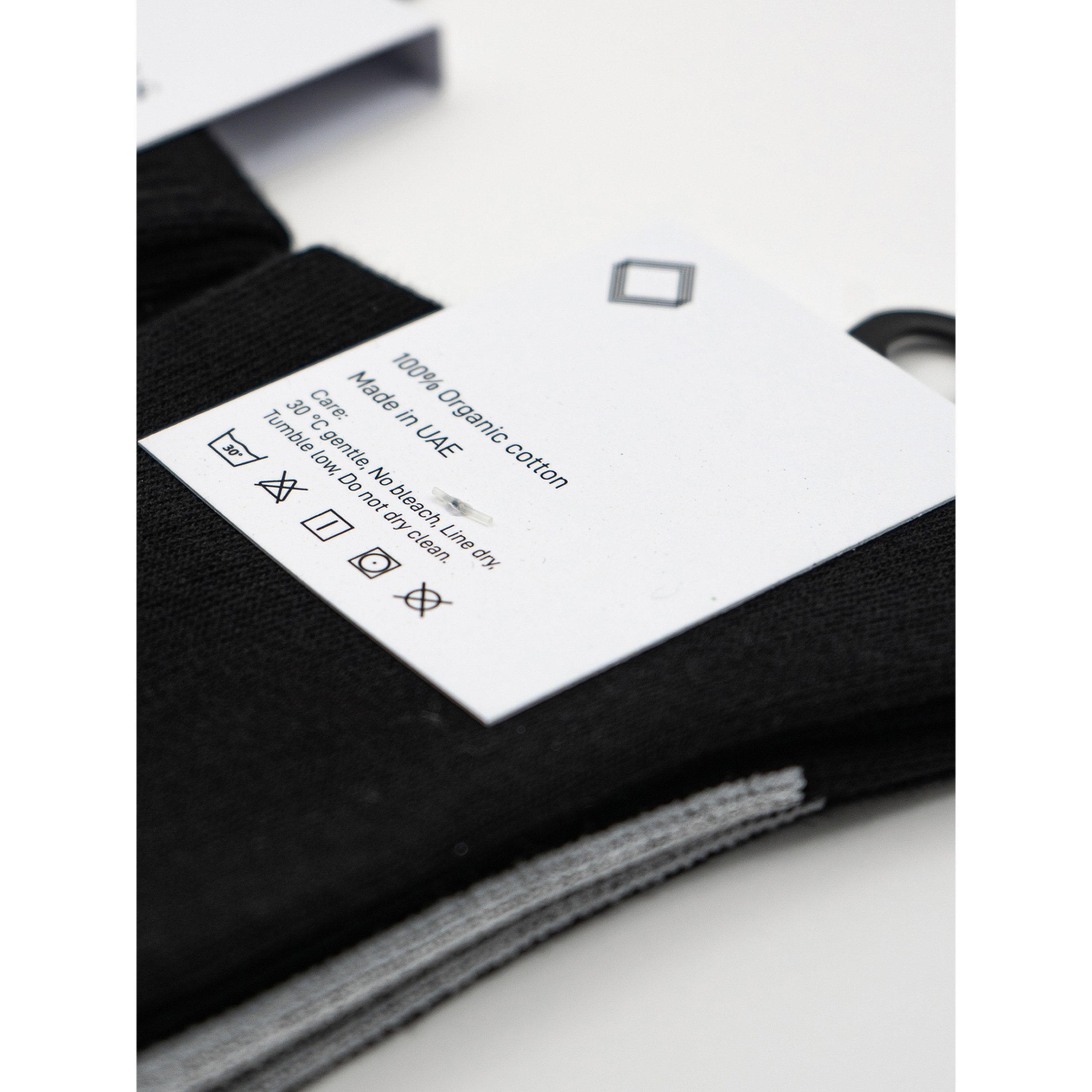Unidentity Clothing X Styli Black Organic Cotton Calf Socks-women-socksandstockings-image-4