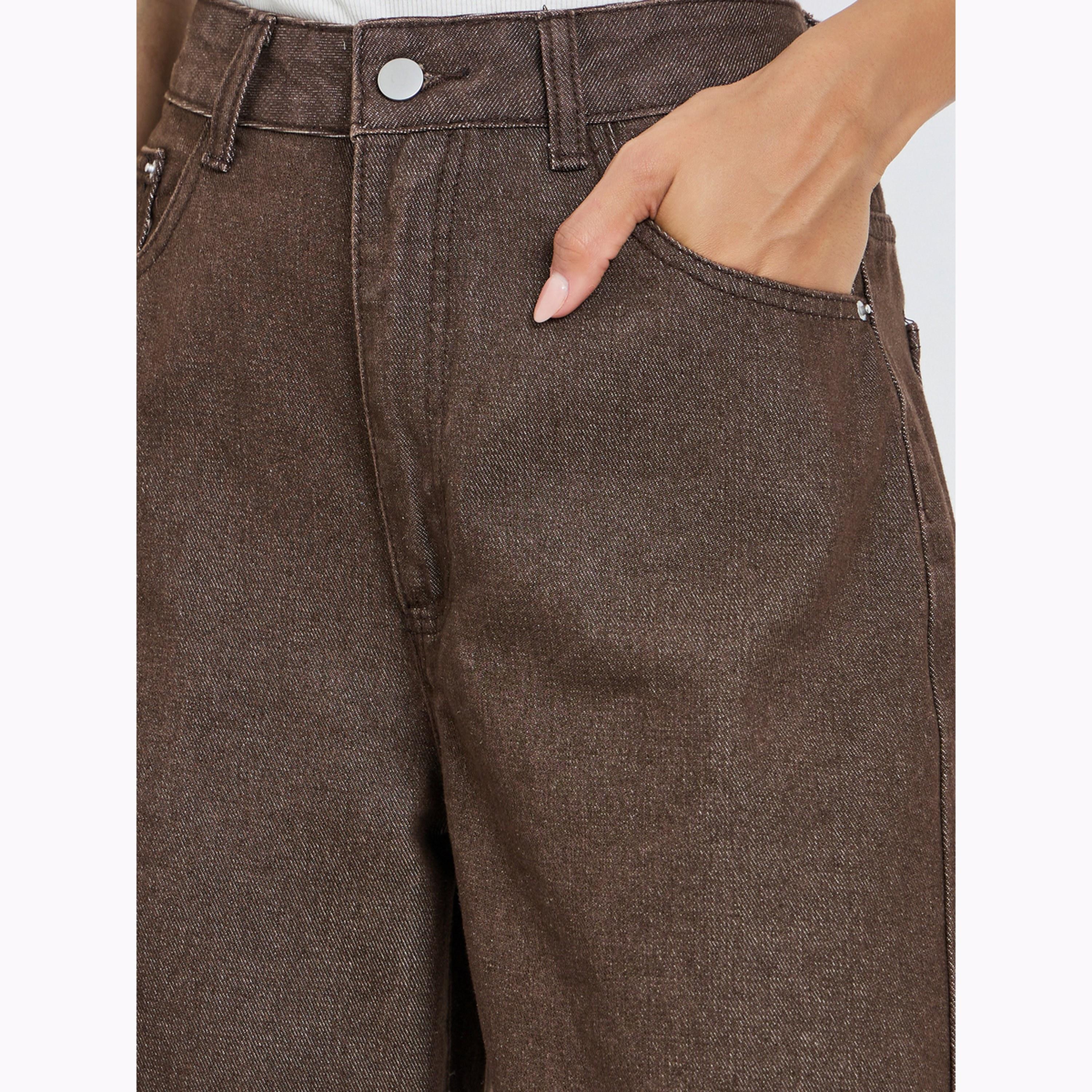 جينز بخصر عالي وأرجل واسعة للنساء-women-clothing-bottoms-jeans-image-4