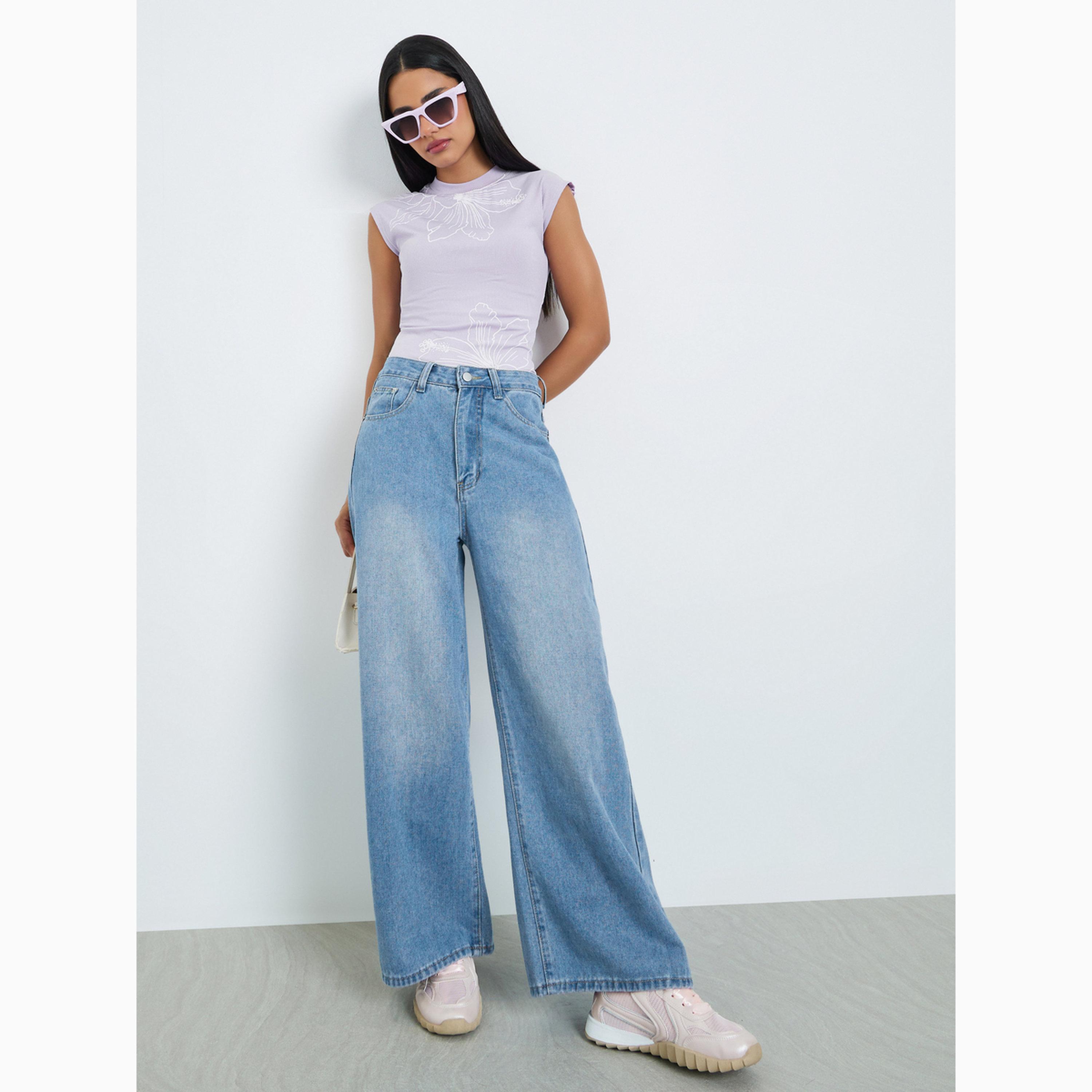 Styli High Rise Wide Leg Jeans-women-clothing-bottoms-jeans-image-2