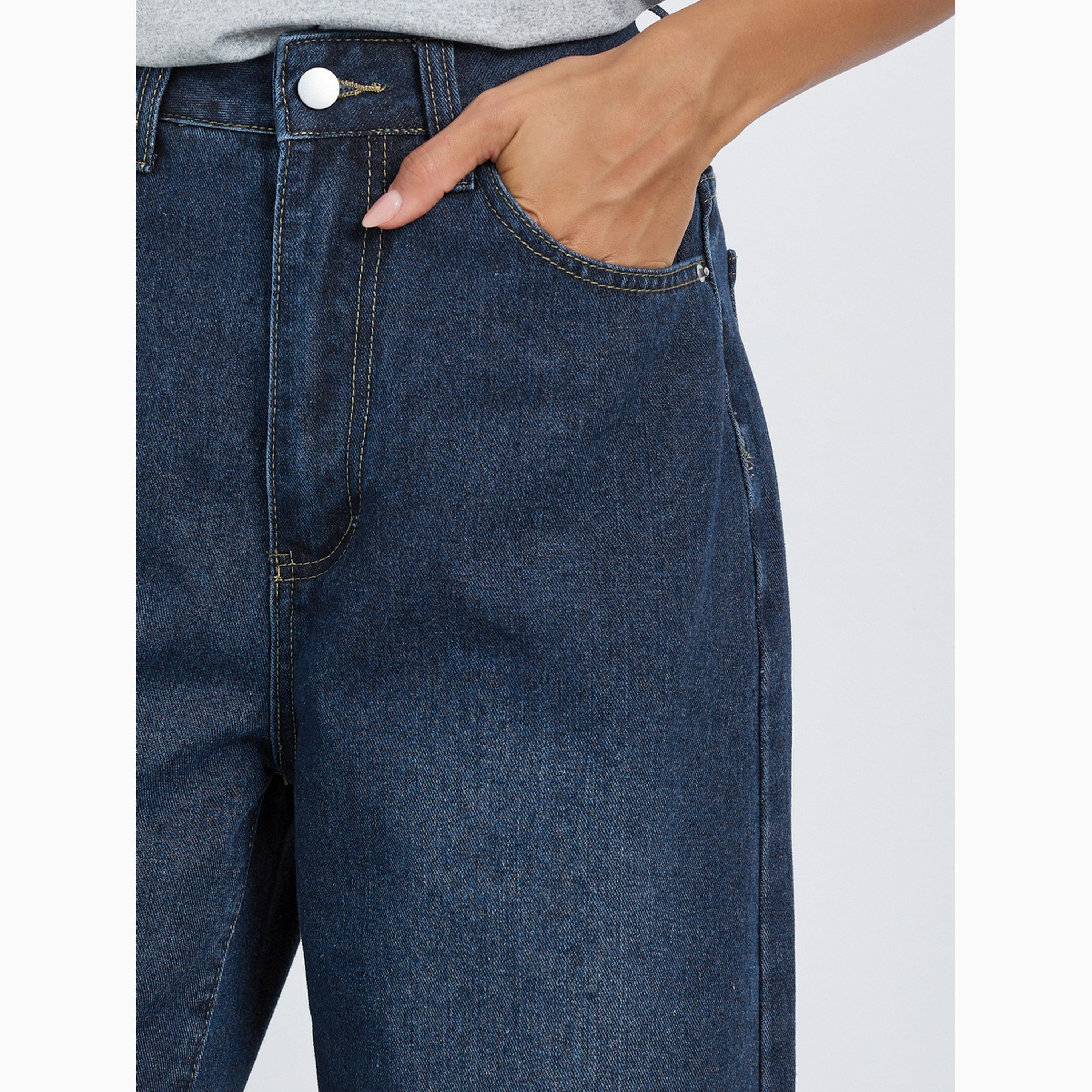 جينز بخصر مرتفع وأرجل واسعة-women-clothing-bottoms-jeans-image-3
