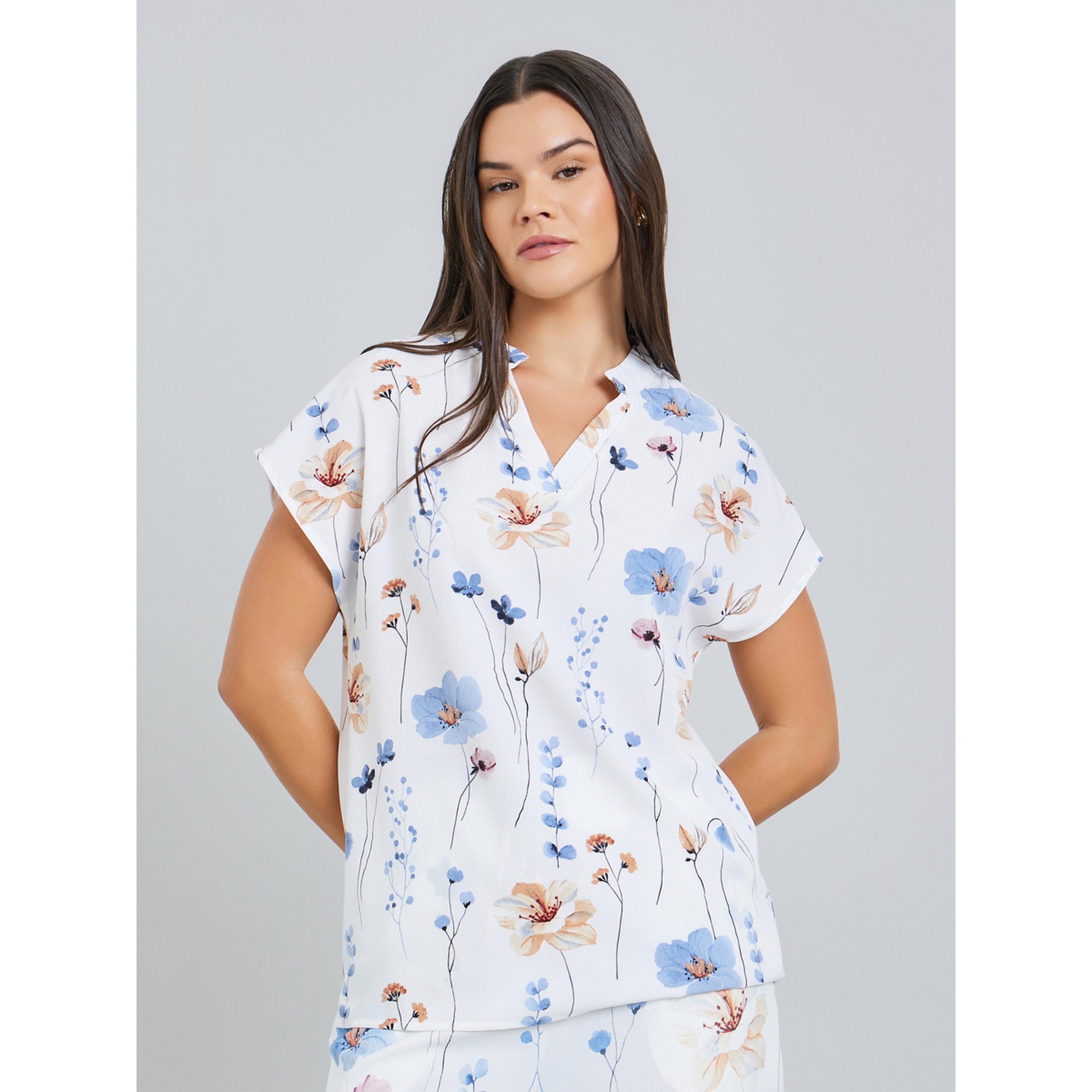 بلوزة بطبعة زهور-women-clothing-shirtsandblouses-blouses-image-1