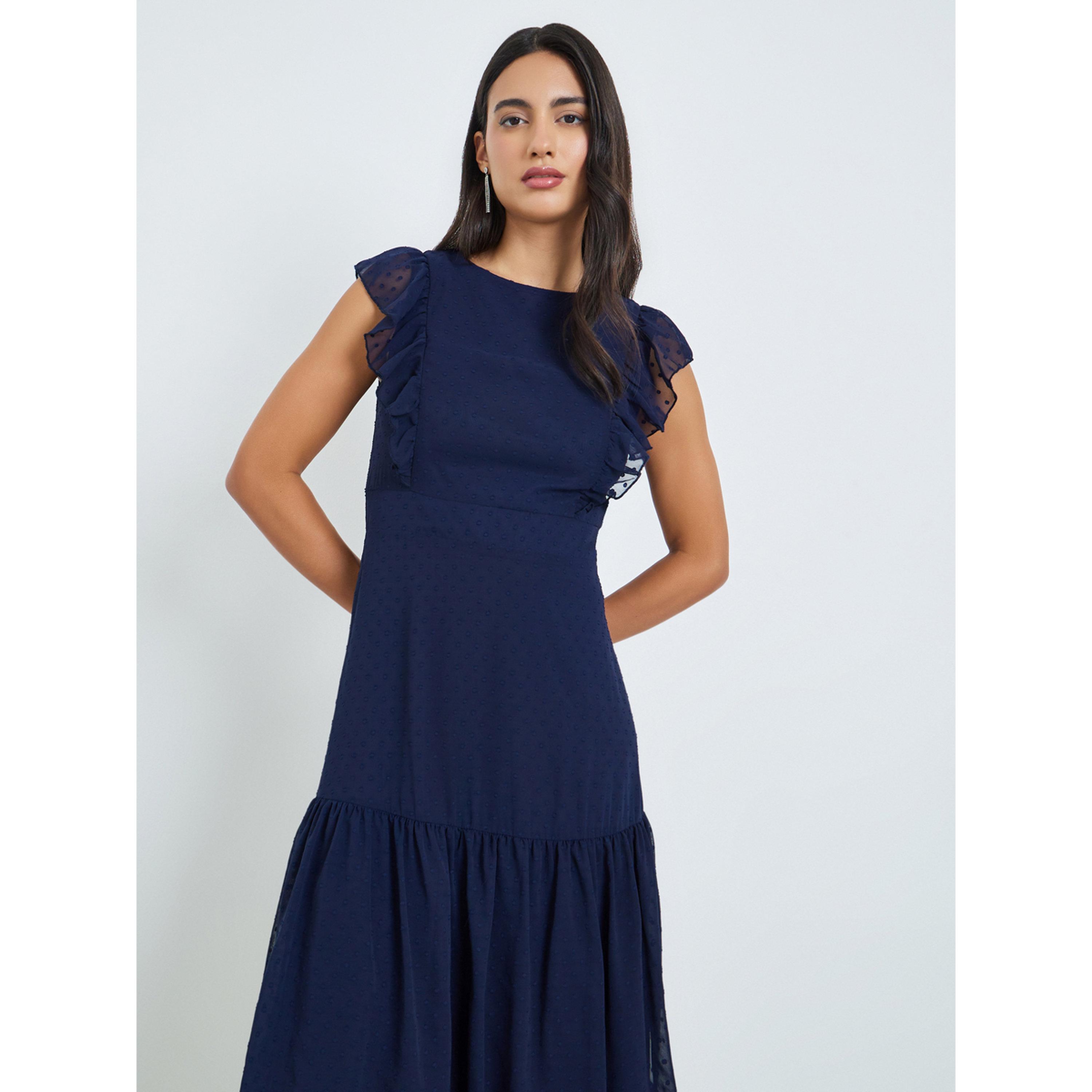 فستان طويل بخيوط دوبي وكسرات-women-clothing-dresses-image-2