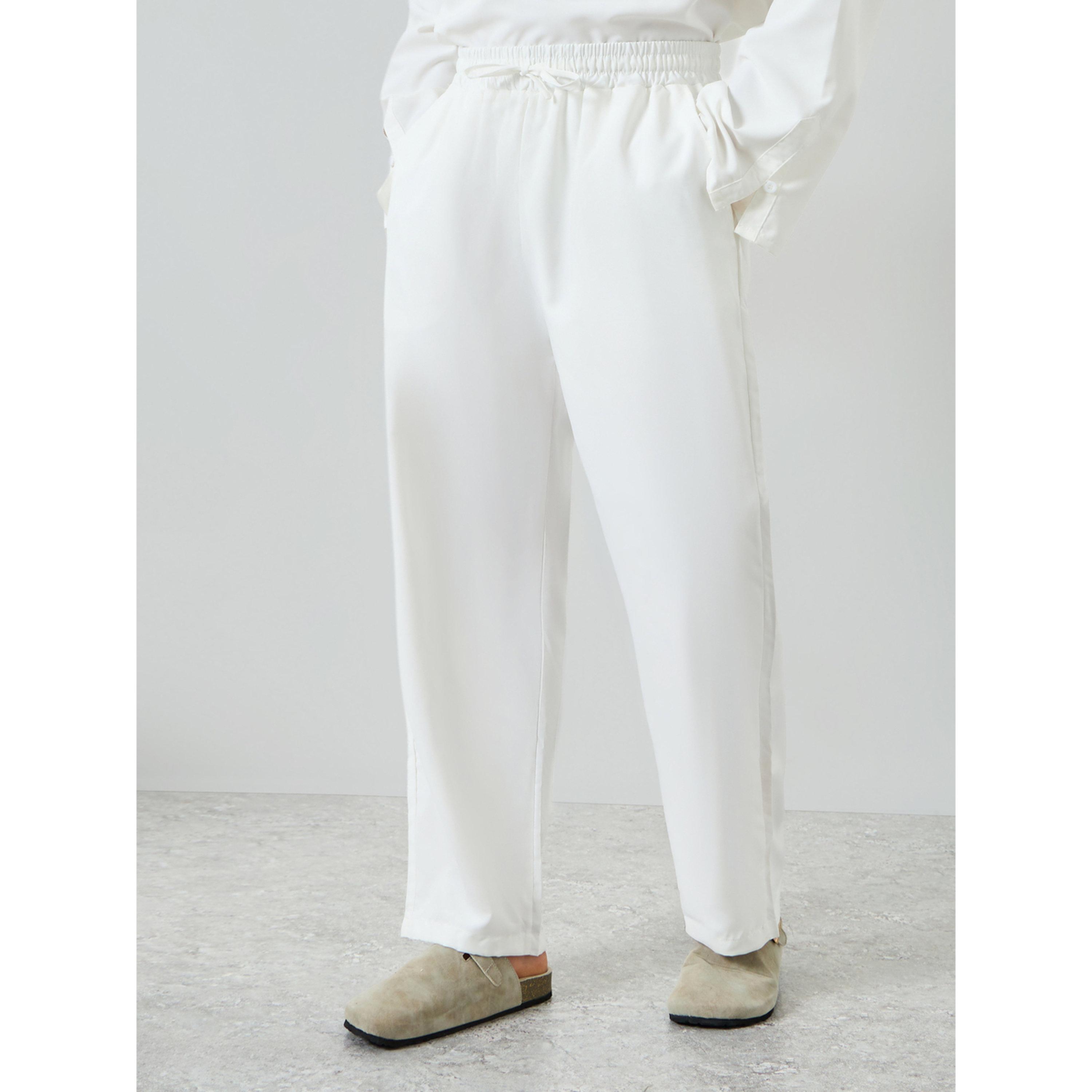 Take Two Men White Linen Top and Pants Co-Ords-men-clothing-coordsets-image-5