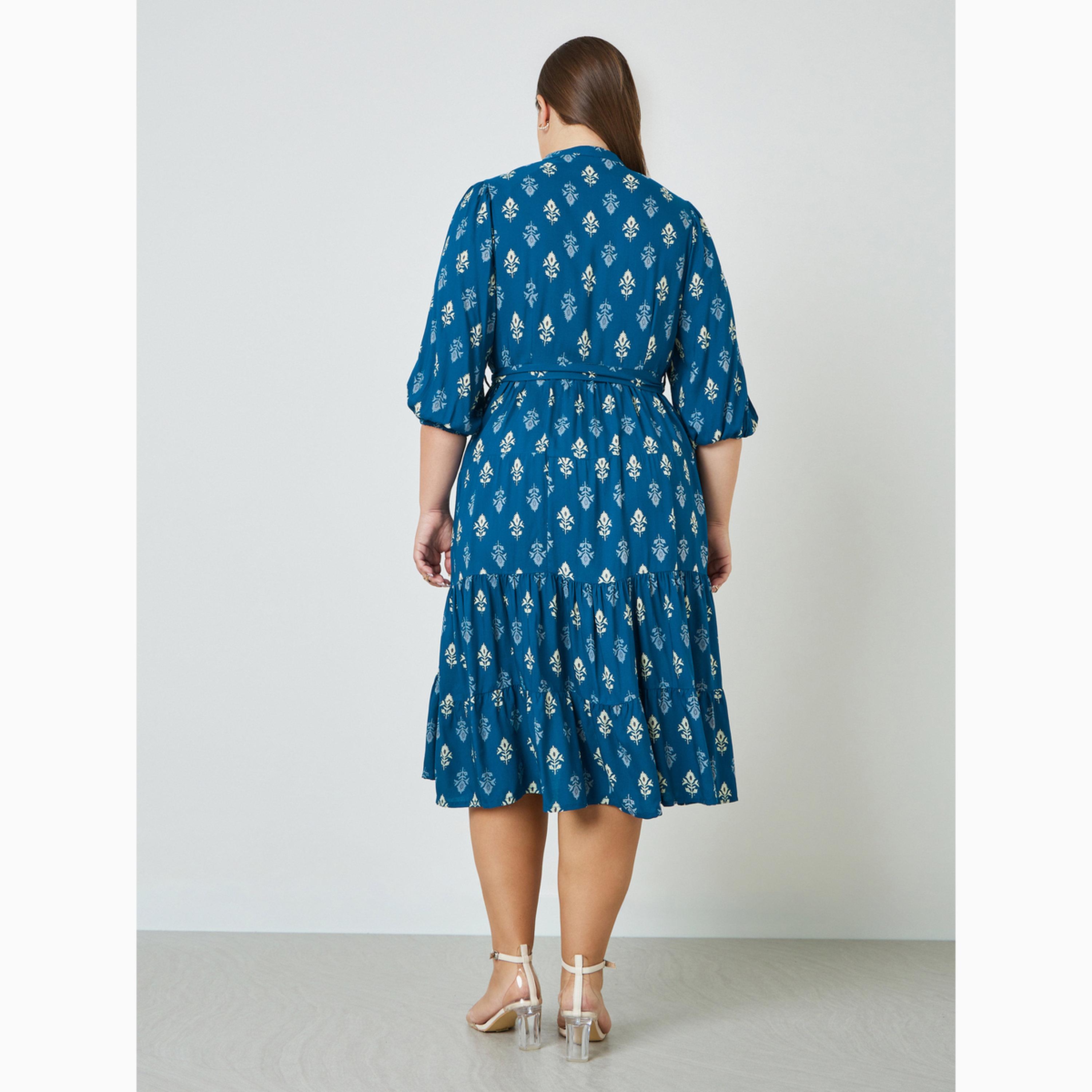 Styli Plus Size Printed Tiered Midi Dress-women-clothing-dresses-image-4