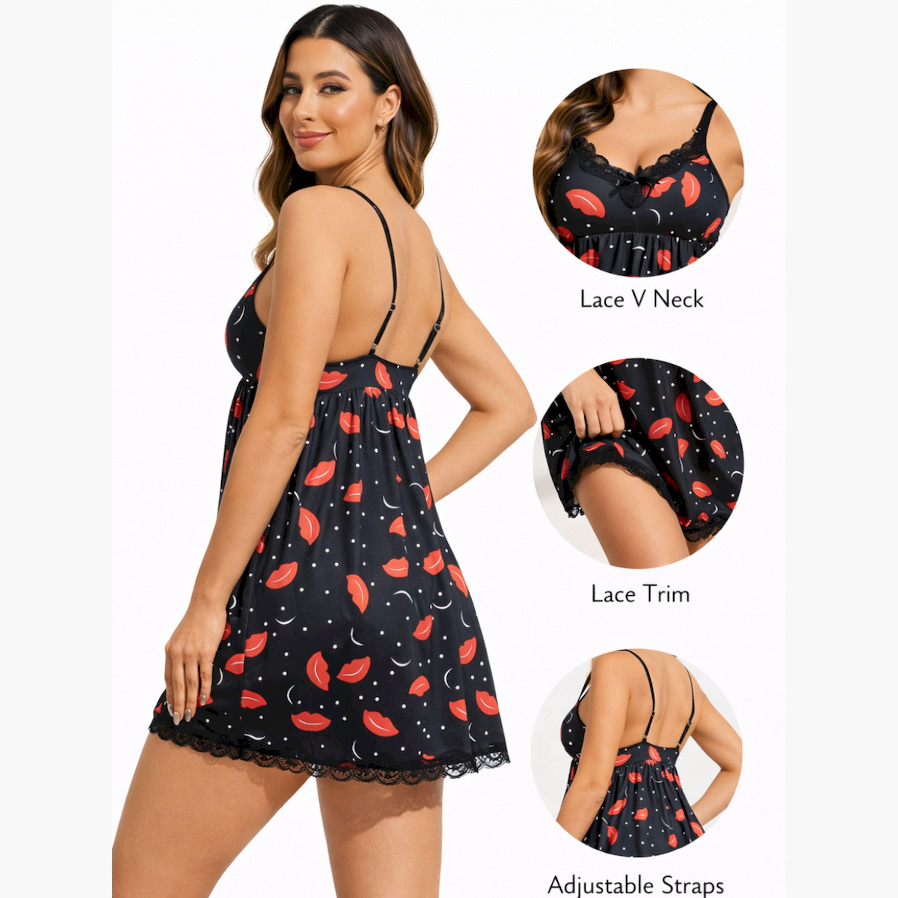 لانجري بيبي دول بطبعة شفاه وتفاصيل دانتيل-women-clothing-lingerie-babydollsandbodysuits-image-3