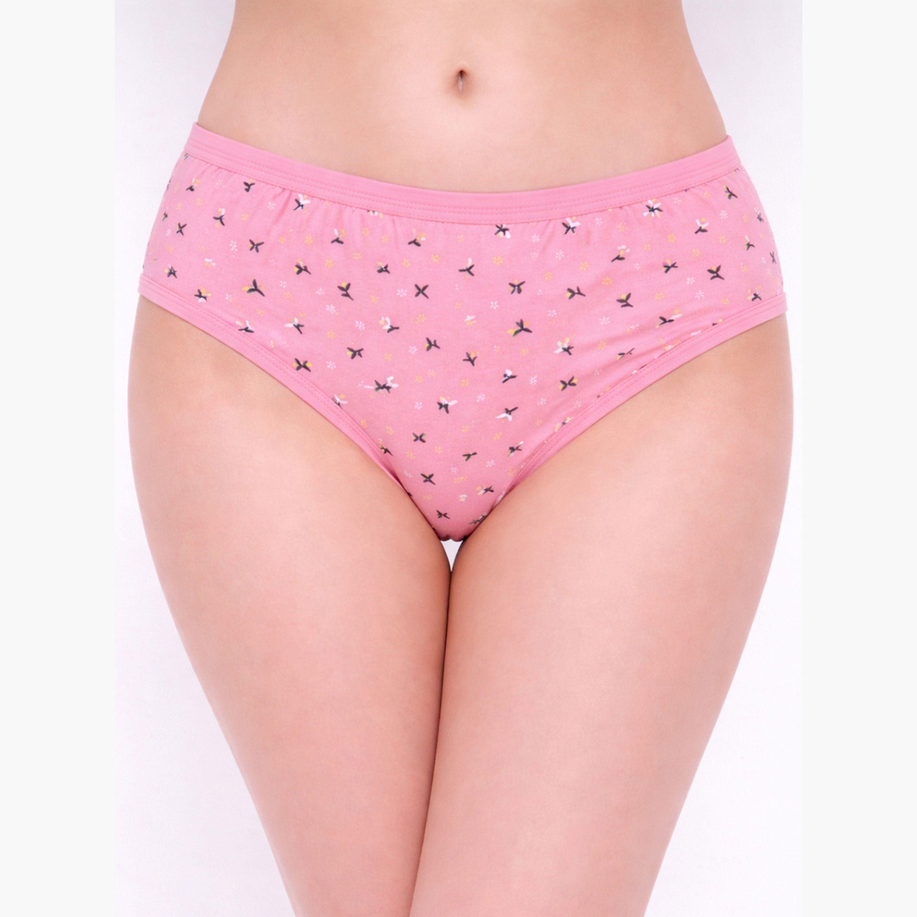 Take Two Pack of 3 - Printed Mid Rise Briefs-women-clothing-lingerie-panties-image-6