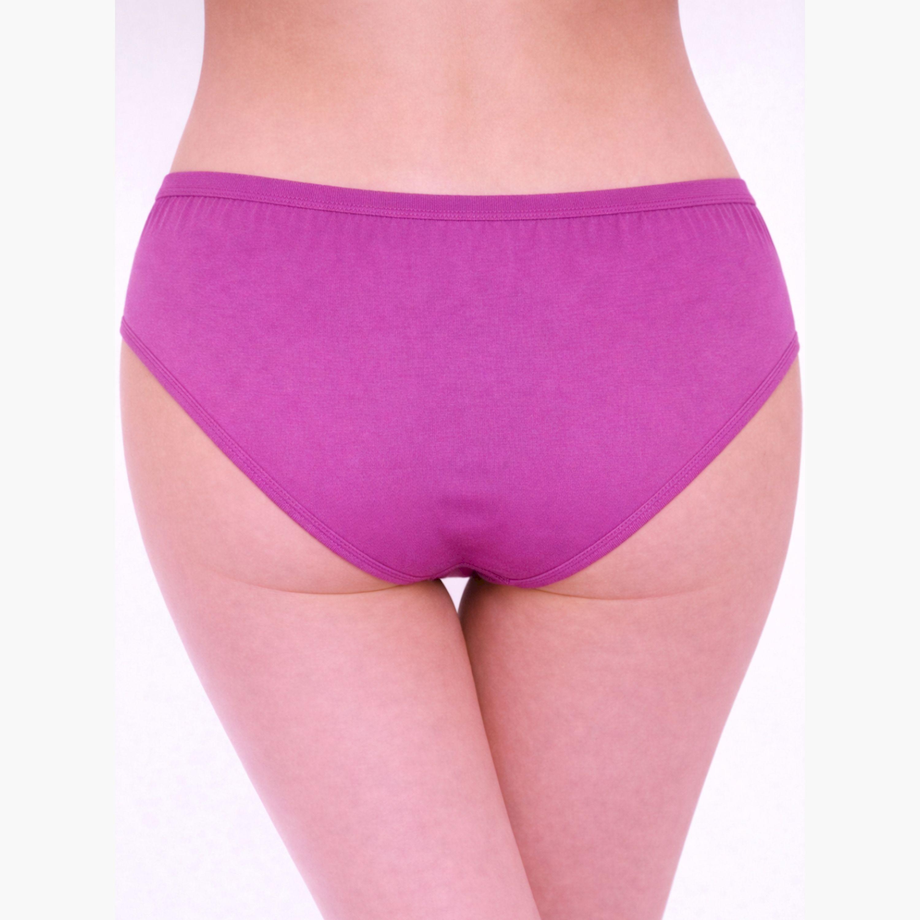 Take Two Pack of 3 - Solid Mid Rise Briefs-women-clothing-lingerie-panties-image-2