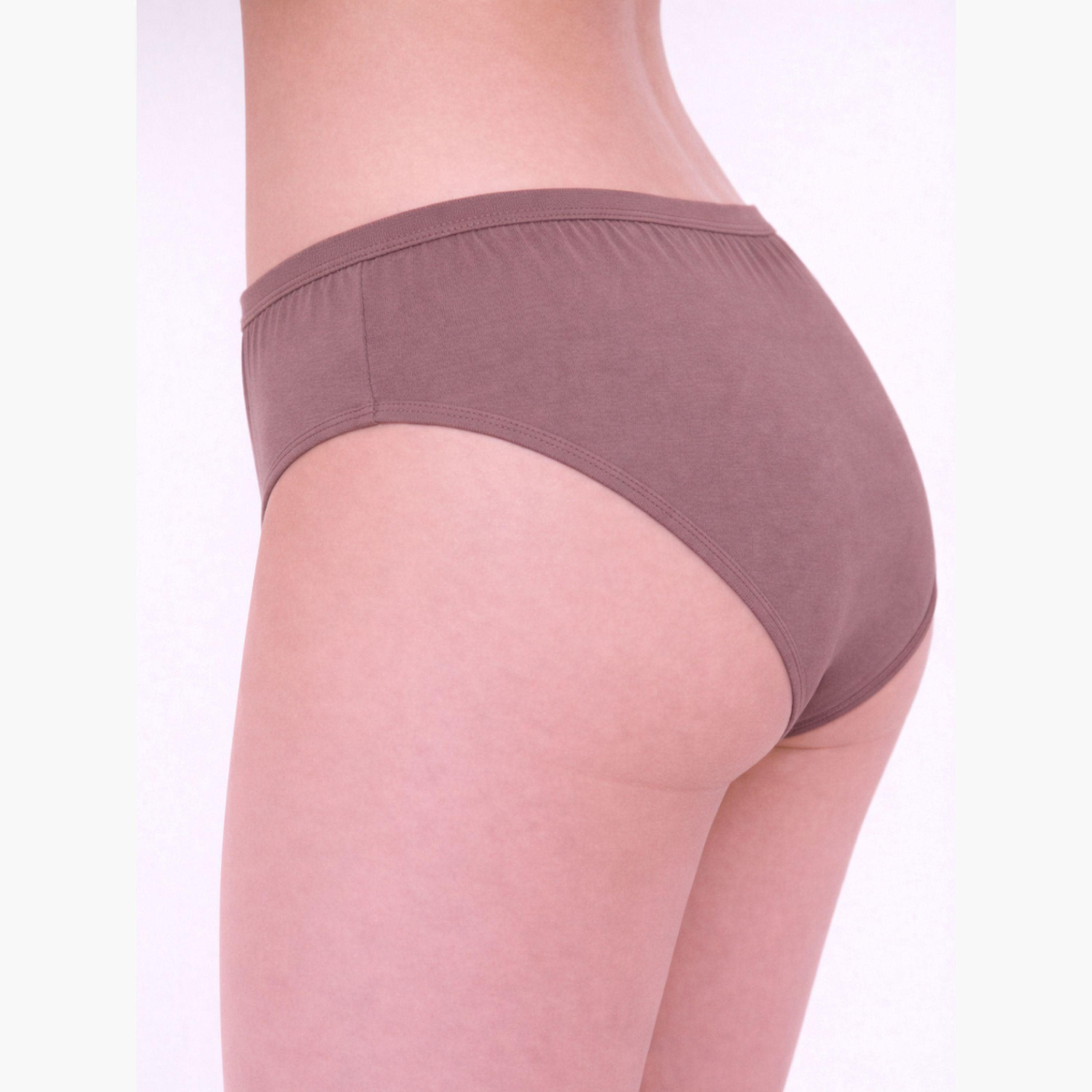 Take Two Pack of 3 - Solid Mid Rise Briefs-women-clothing-lingerie-panties-image-4