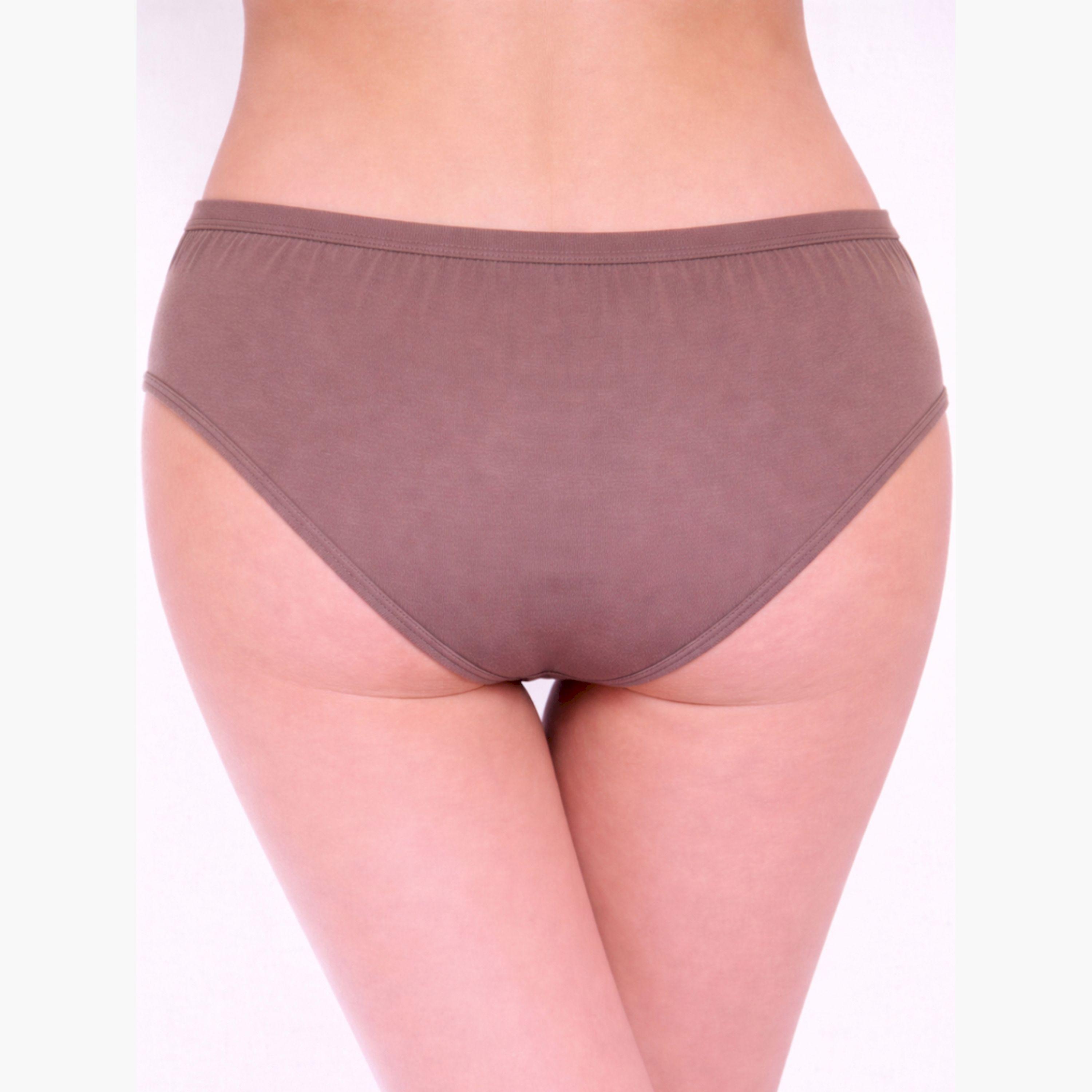Take Two Pack of 3 - Solid Mid Rise Briefs-women-clothing-lingerie-panties-image-5