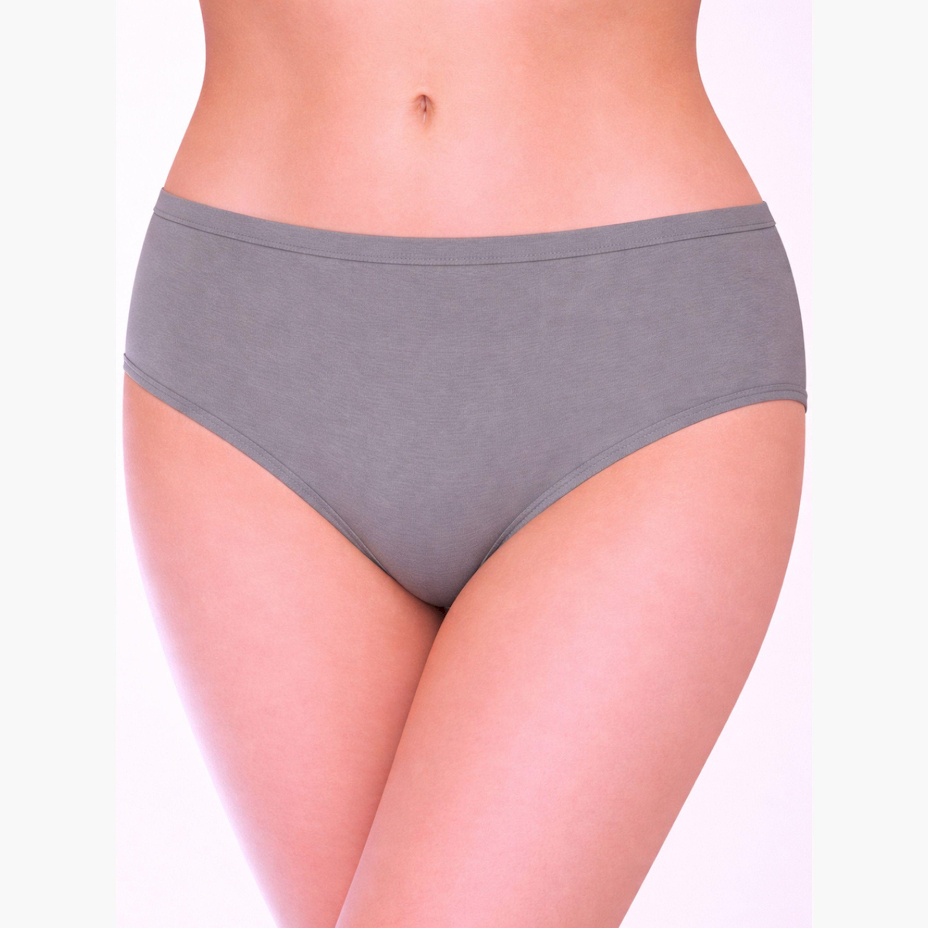 Take Two Pack of 3 - Solid Mid Rise Briefs-women-clothing-lingerie-panties-image-3