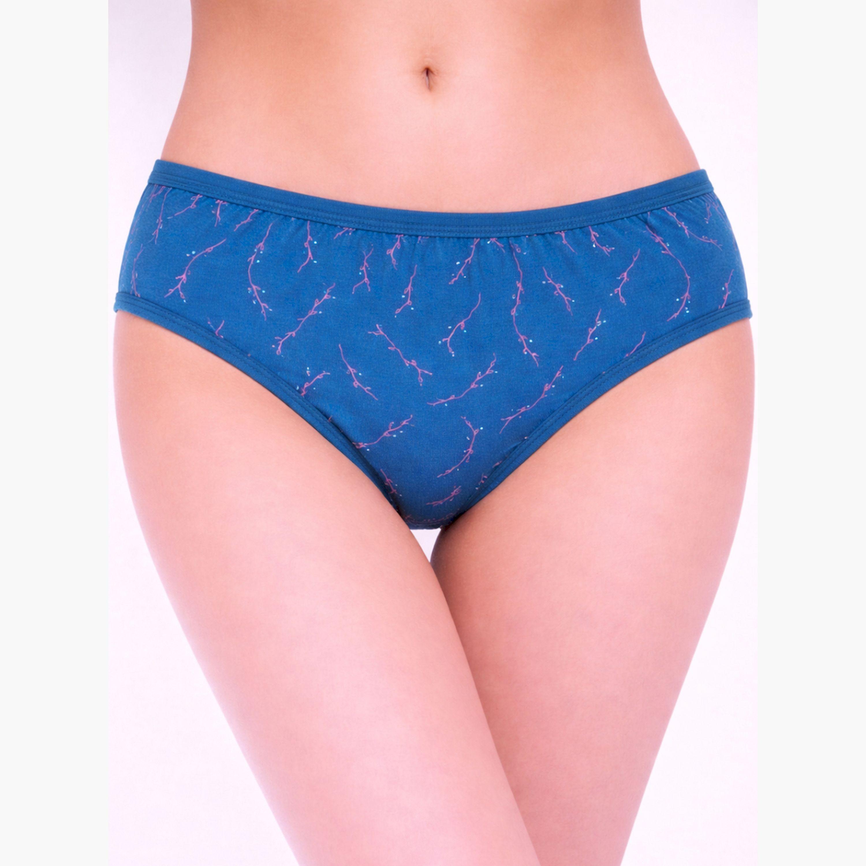 Take Two Pack of 3 - Printed Mid Rise Briefs-women-clothing-lingerie-panties-image-4