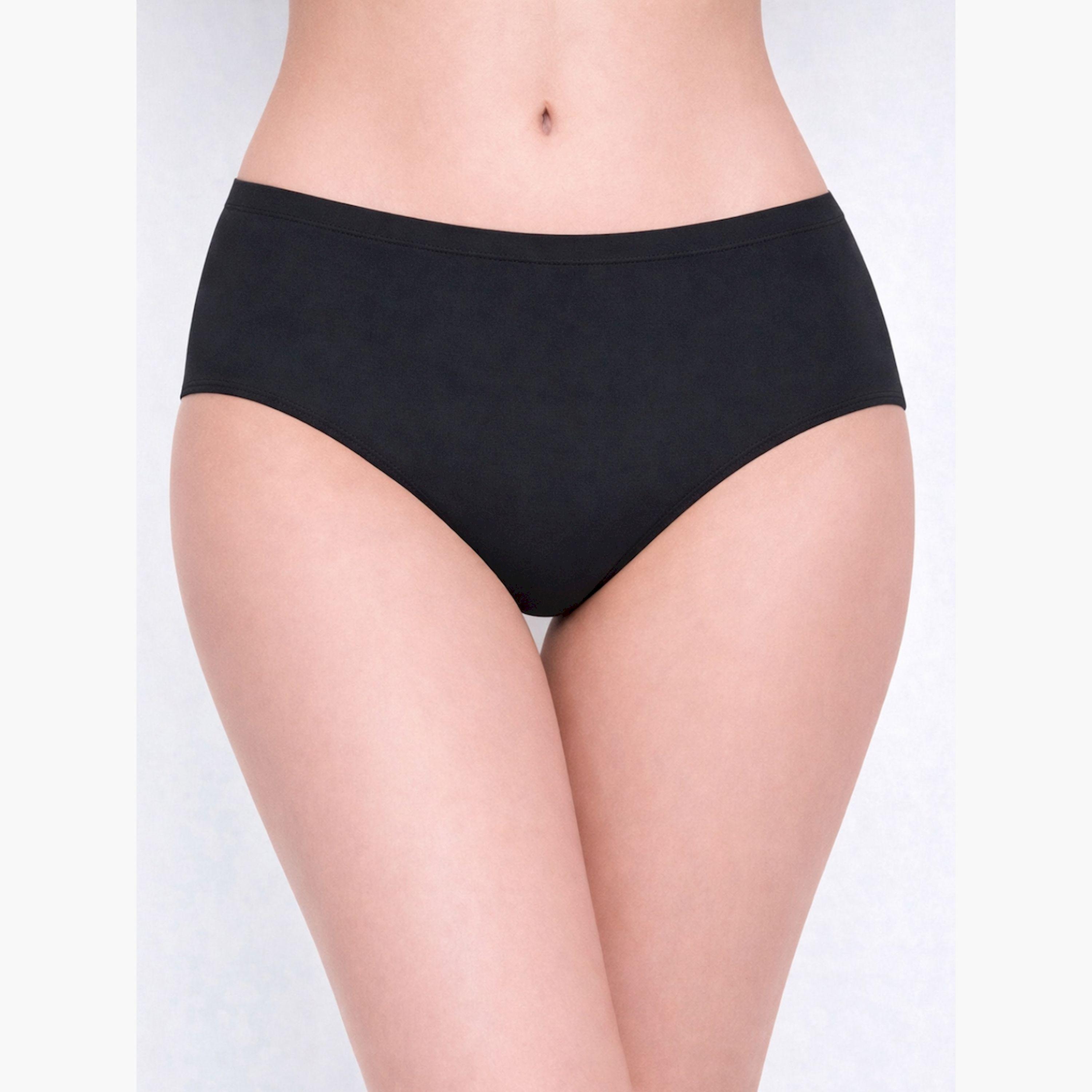Take Two Pack of 3 - Solid Cotton Stretch Brief with  Elasticated Waistband-women-clothing-lingerie-panties-image-5