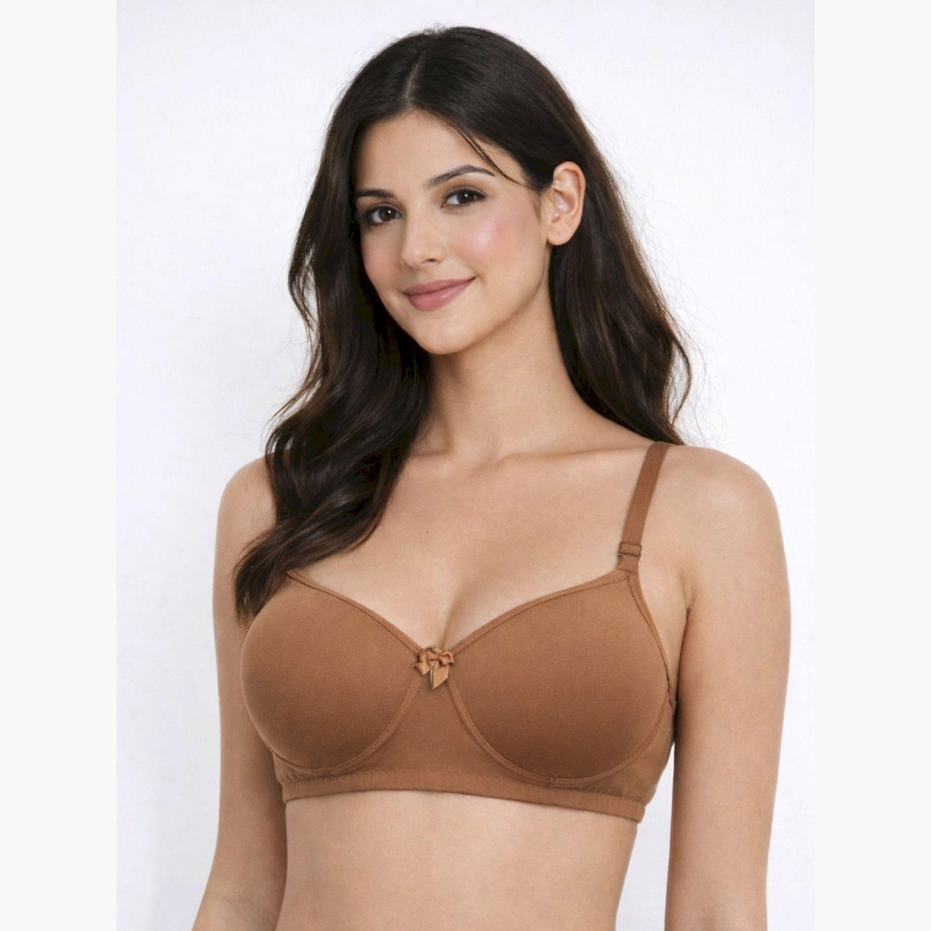 Take Two Pack of 2- Padded Non-Wired Full Coverage Spacer Cup T-Shirt Bra-women-clothing-lingerie-bras-image-2