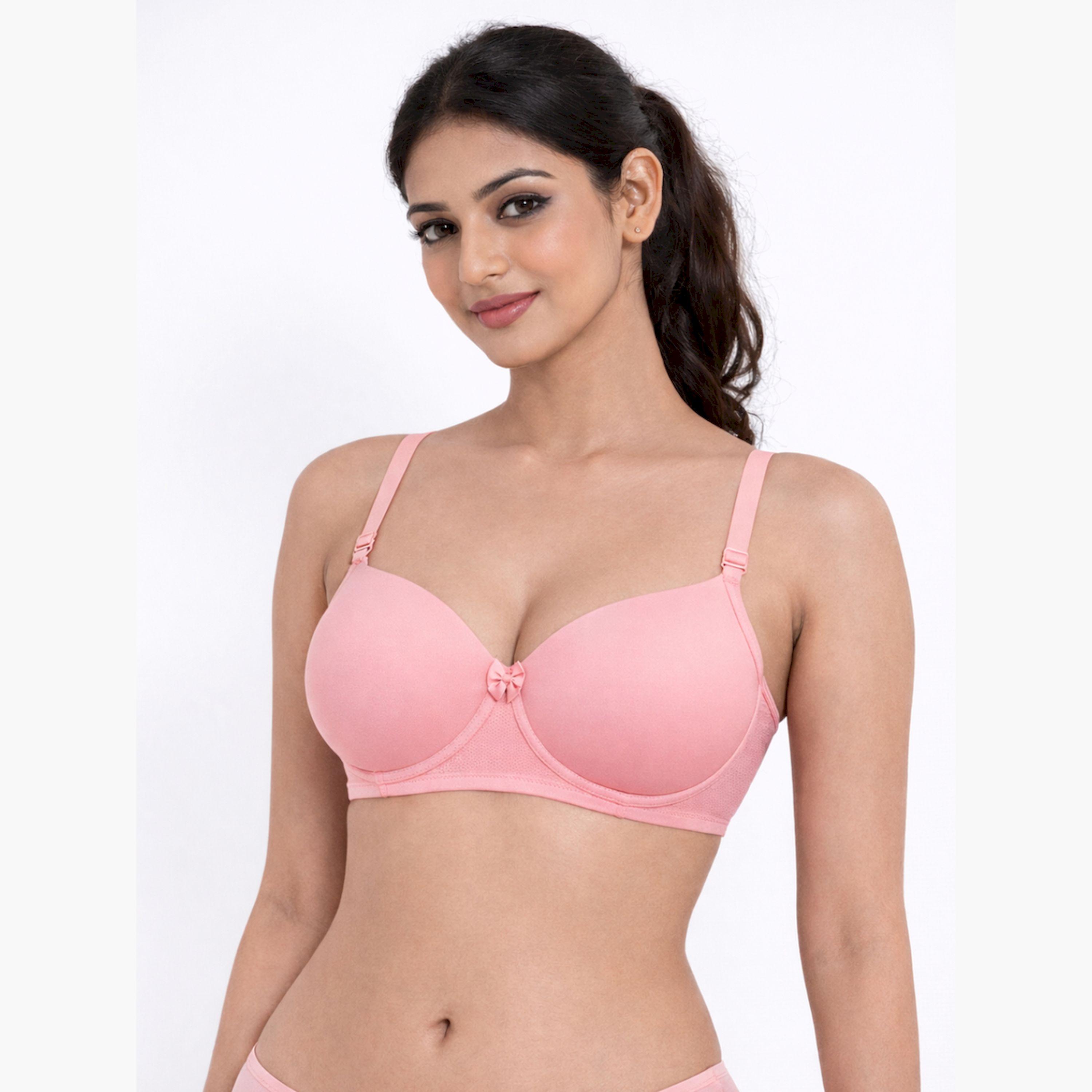 Take Two Pack of 2-Padded Non-Wired Full Coverage Spacer Cup T-Shirt Bra-women-clothing-lingerie-bras-image-3