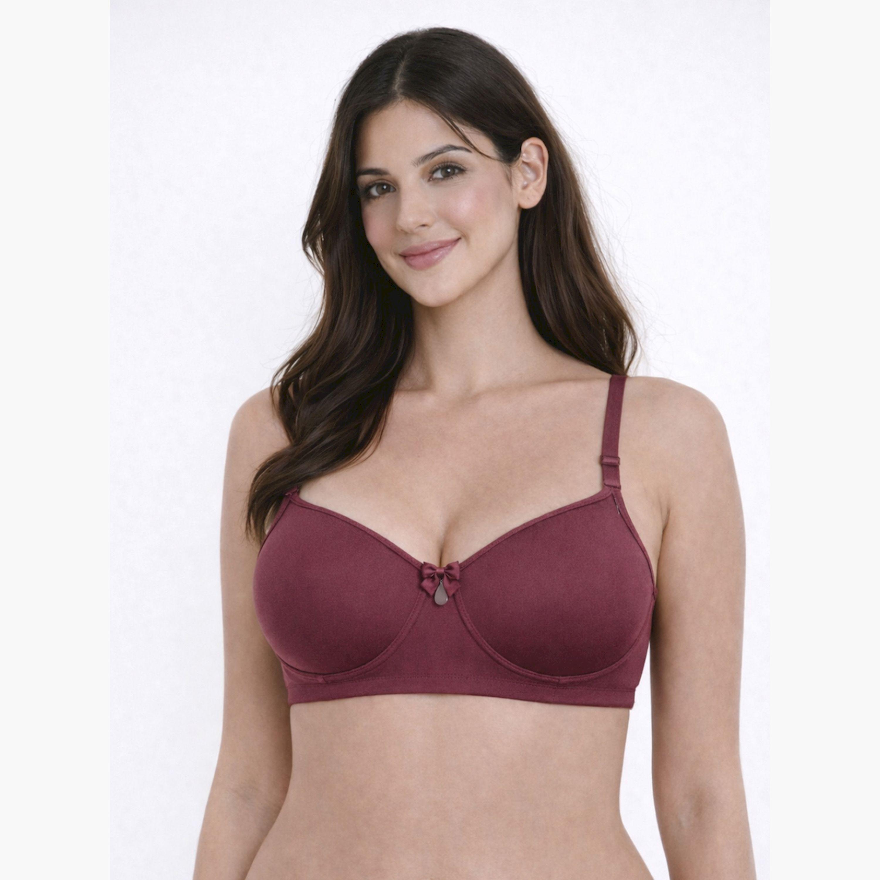 مجموعة من قطعتين صدريات تيشيرت مبطنة بلا أسلاك وكؤوس ناعمة-women-clothing-lingerie-bras-image-3