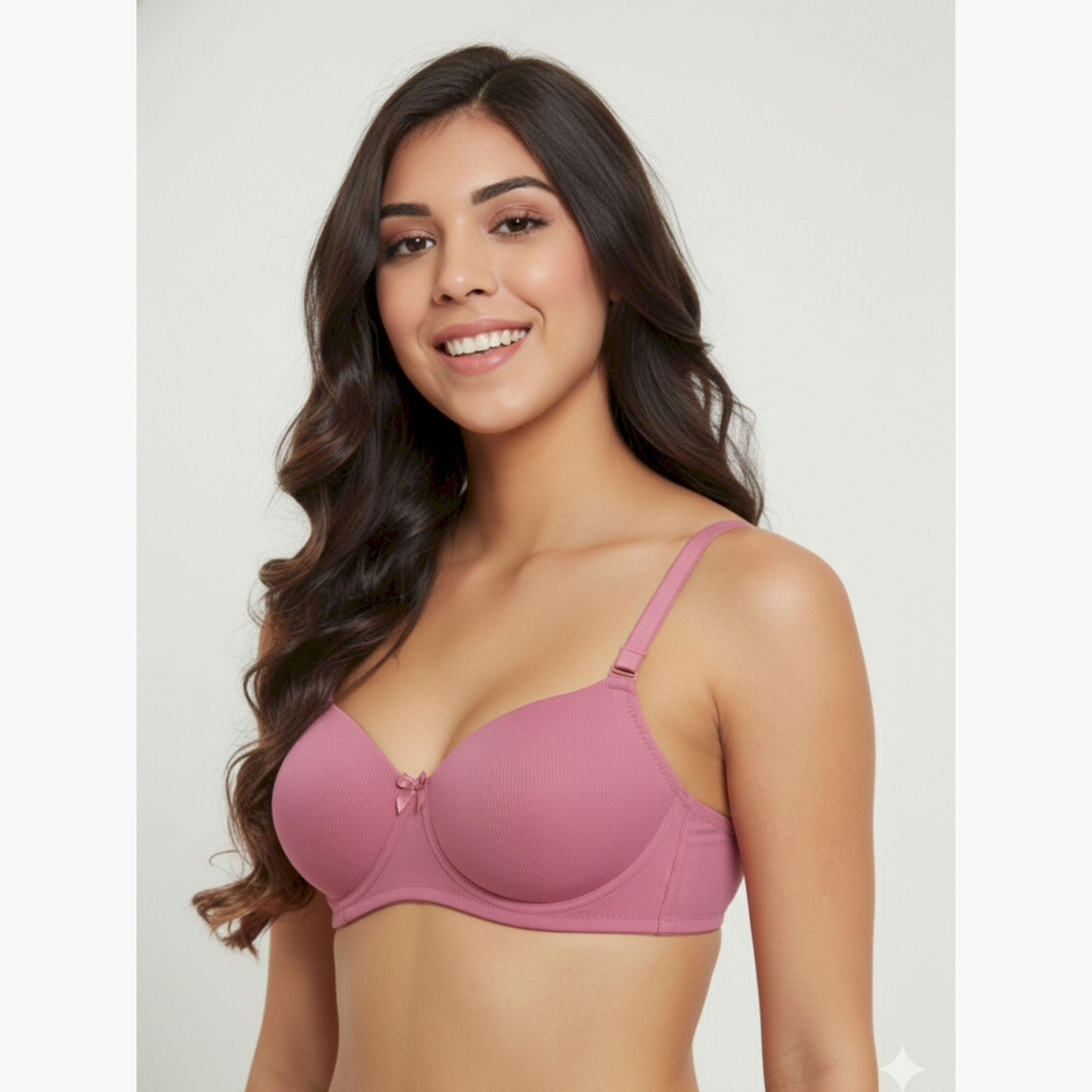 مجموعة من قطعتين صدريات مبطنة فاخرة بقماش مضلع-women-clothing-lingerie-bras-image-6
