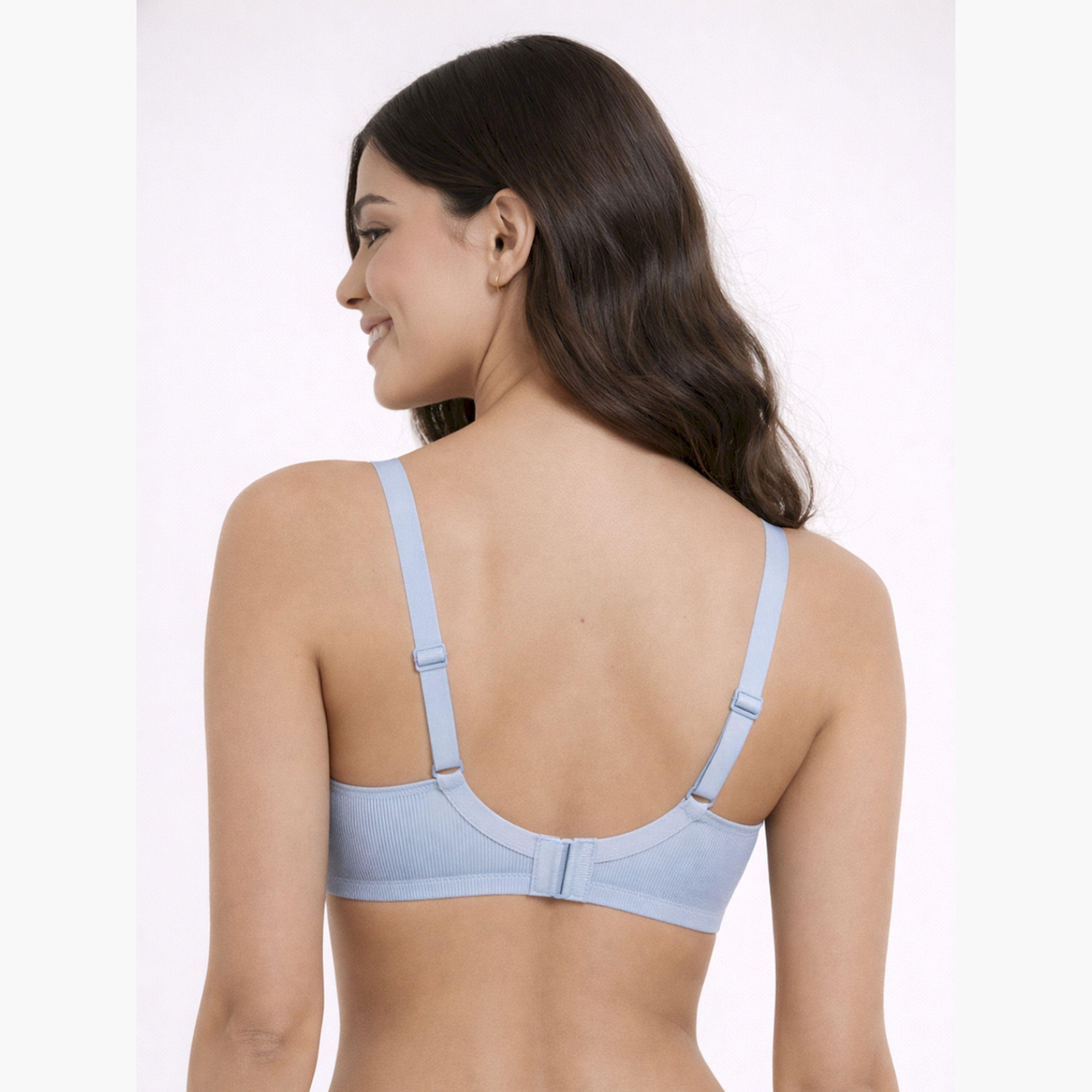 مجموعة من قطعتين صدريات مبطنة فاخرة بقماش مضلع-women-clothing-lingerie-bras-image-5