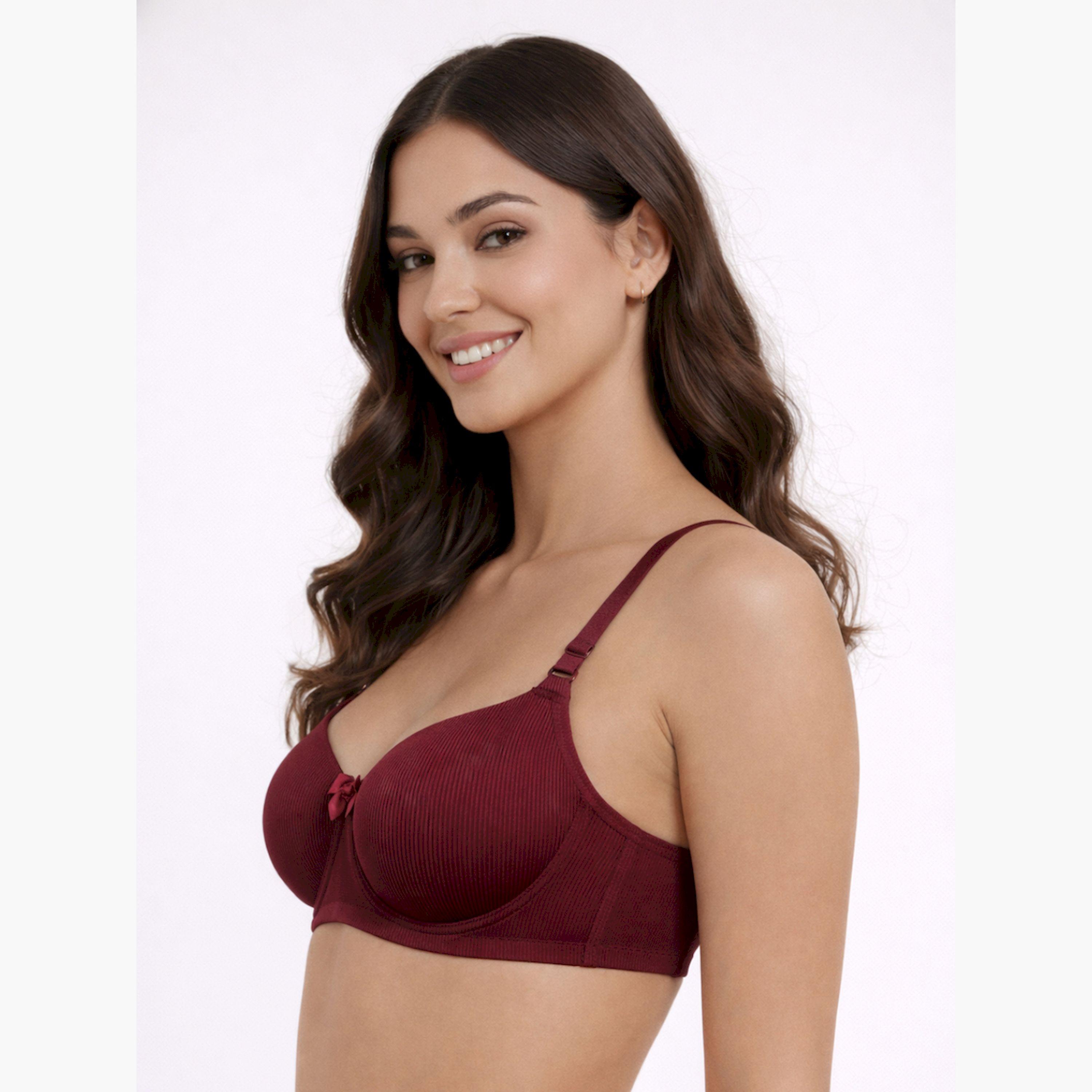 Take Two Pack of 2- Premium Ribbed Textured Padded Bra-women-clothing-lingerie-bras-image-6