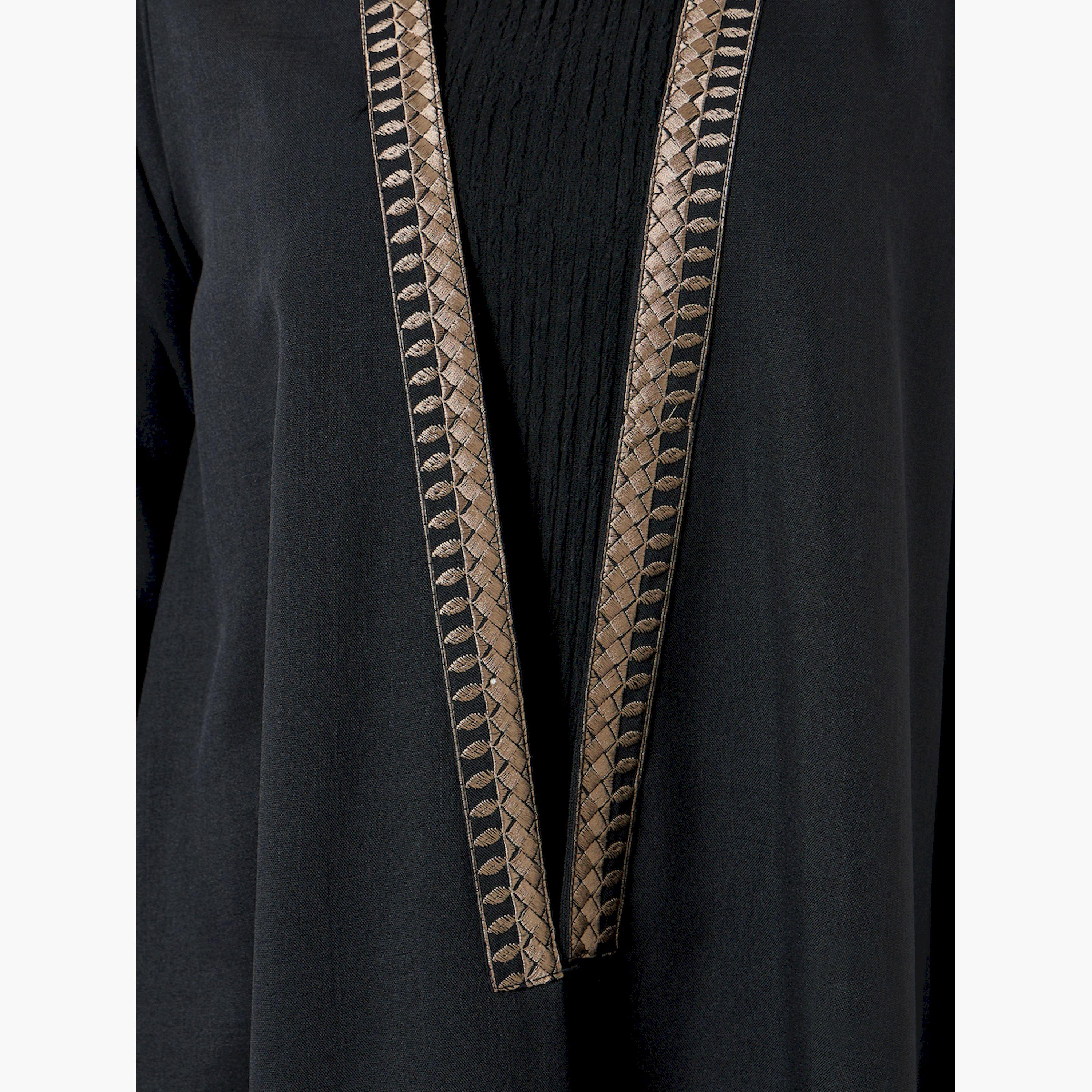 عباية مفتوحة مع الامام مع تفاصيل مُطرّزة-women-arabicclothing-abayas-image-5