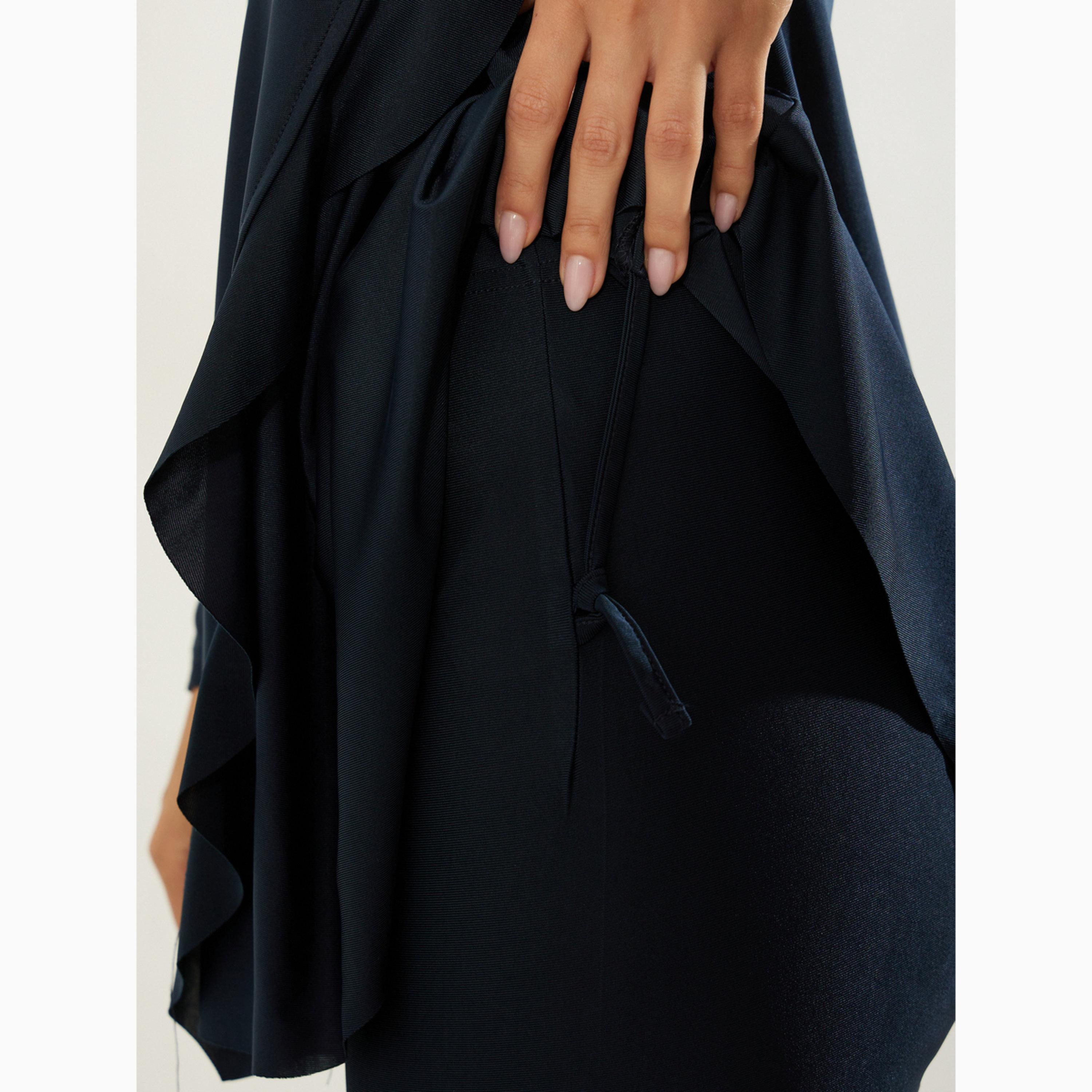 طقم بوركيني من 2 قطعة تونيك بنصف سحاب وتفاصيل كشكش وليقنز-women-clothing-swimandbeach-swim-burkinis-image-4