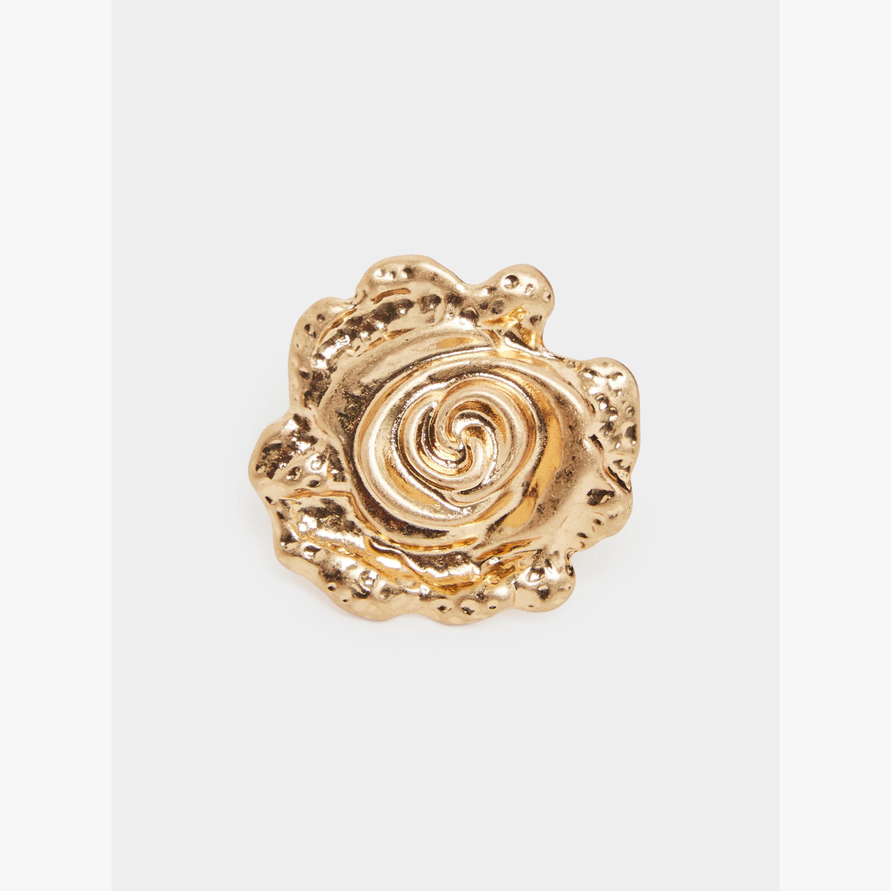Styli Gold Rose Statement Ring-women-watchesandjewellery-jewellery-rings-image-1