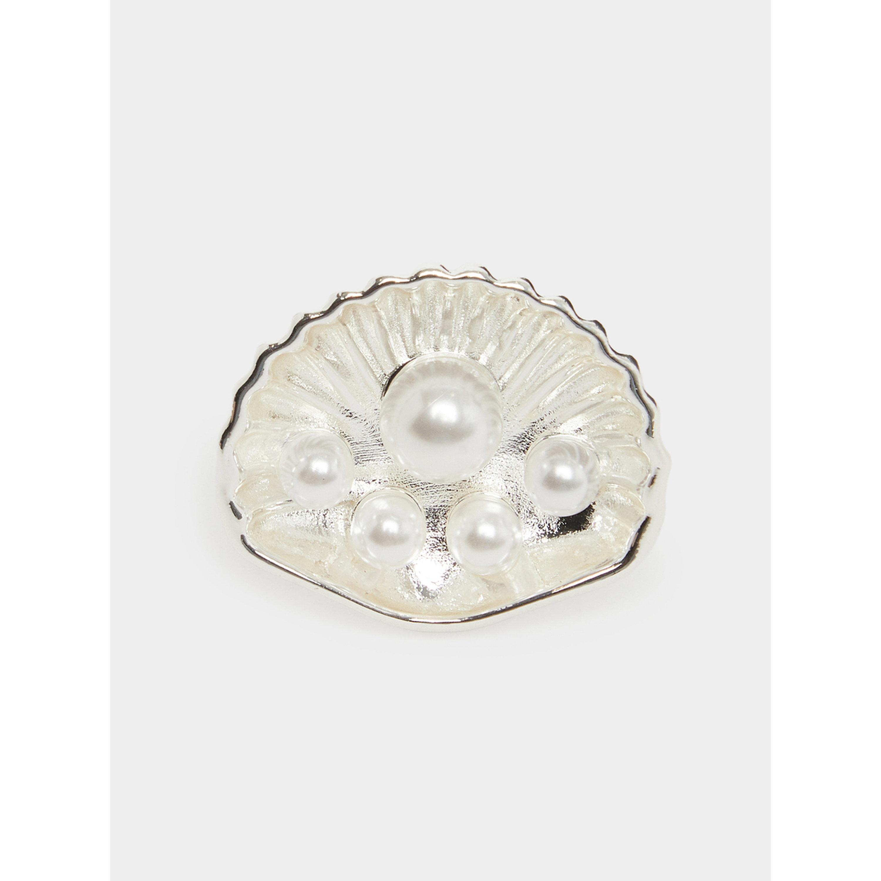 خاتم بشكل صدفة ولؤلؤ-women-watchesandjewellery-jewellery-rings-image-1