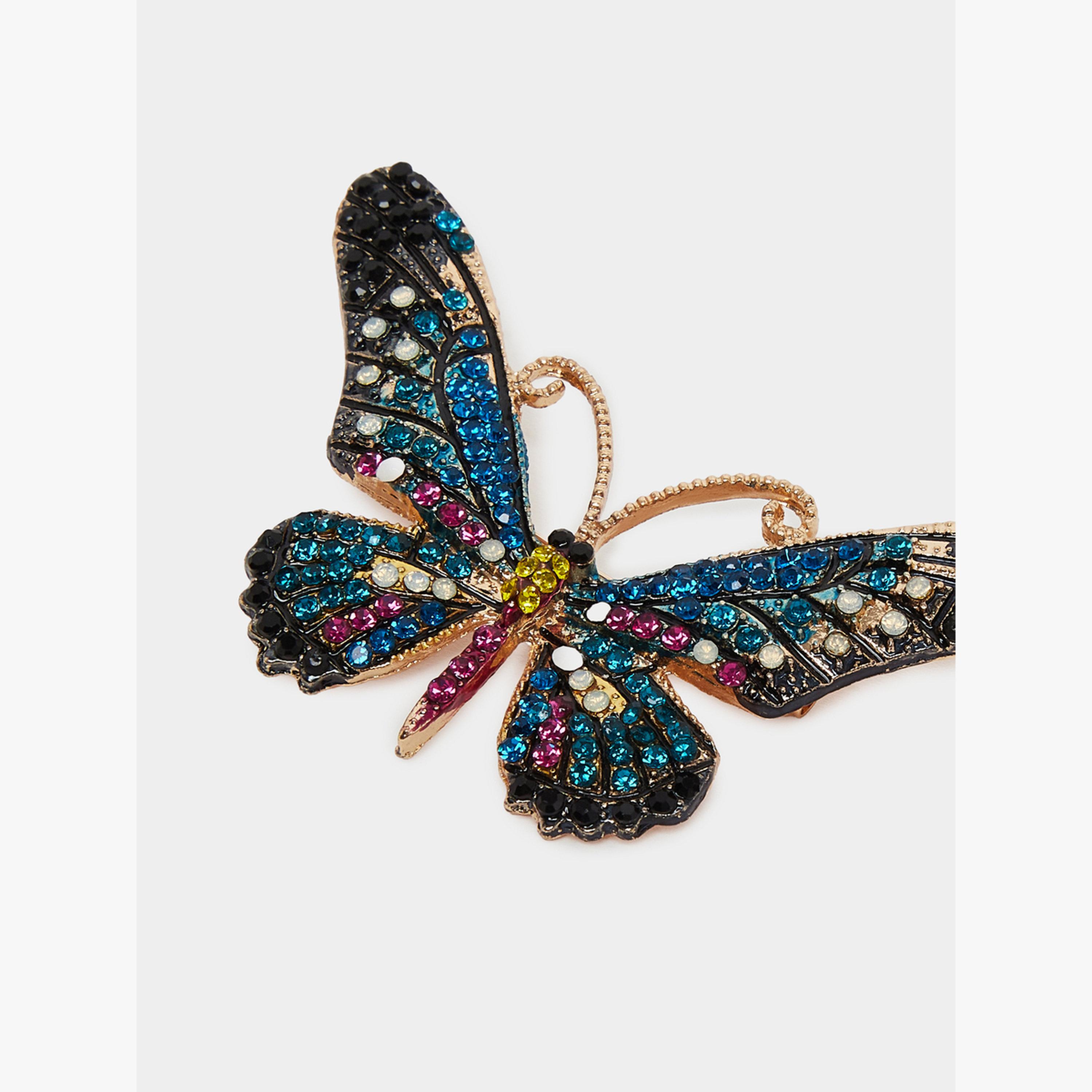 بروش بشكل فراشة ومزين-women-watchesandjewellery-jewellery-brooches-image-3