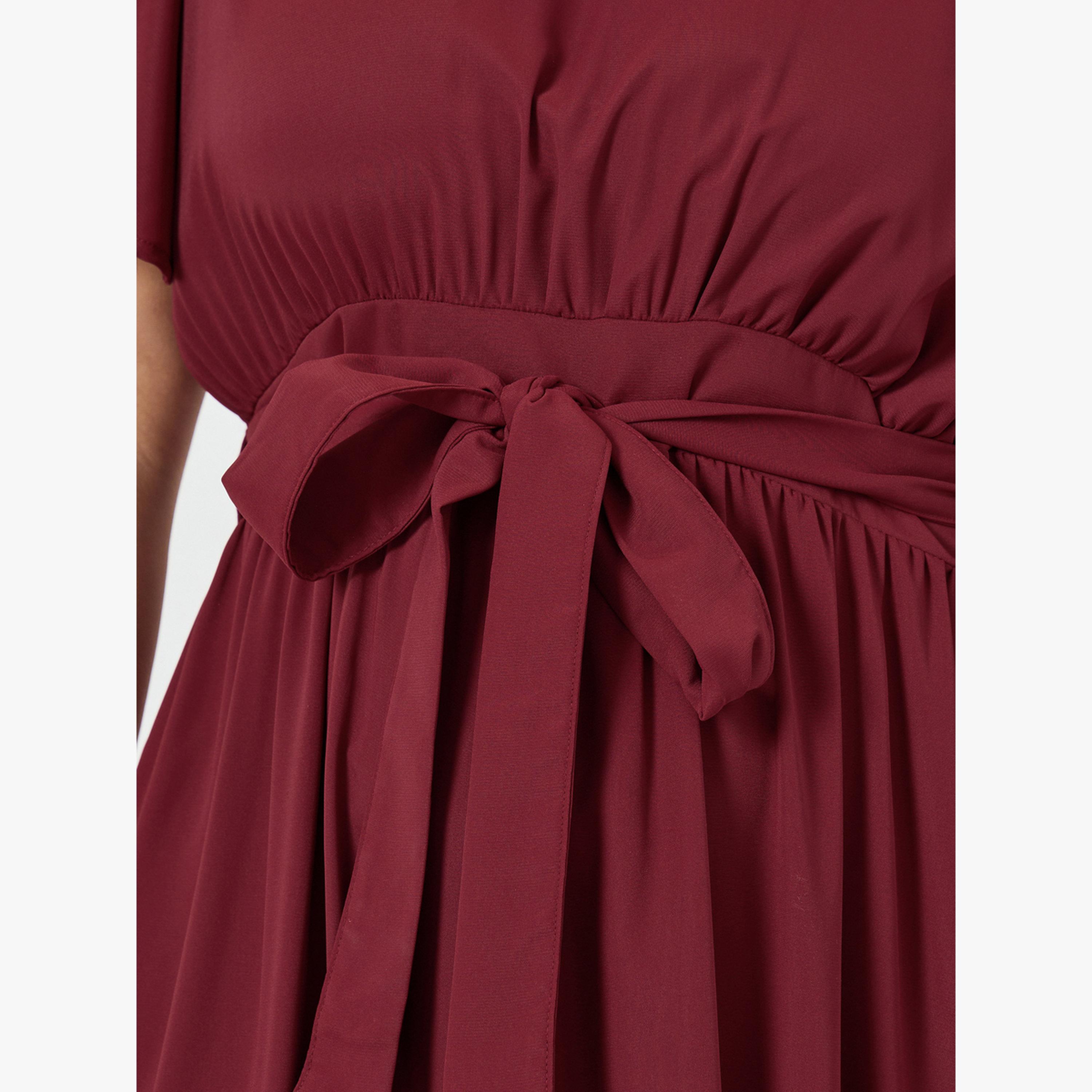 فستان طويل مقاس كبير برباط خصر-women-clothing-dresses-image-5