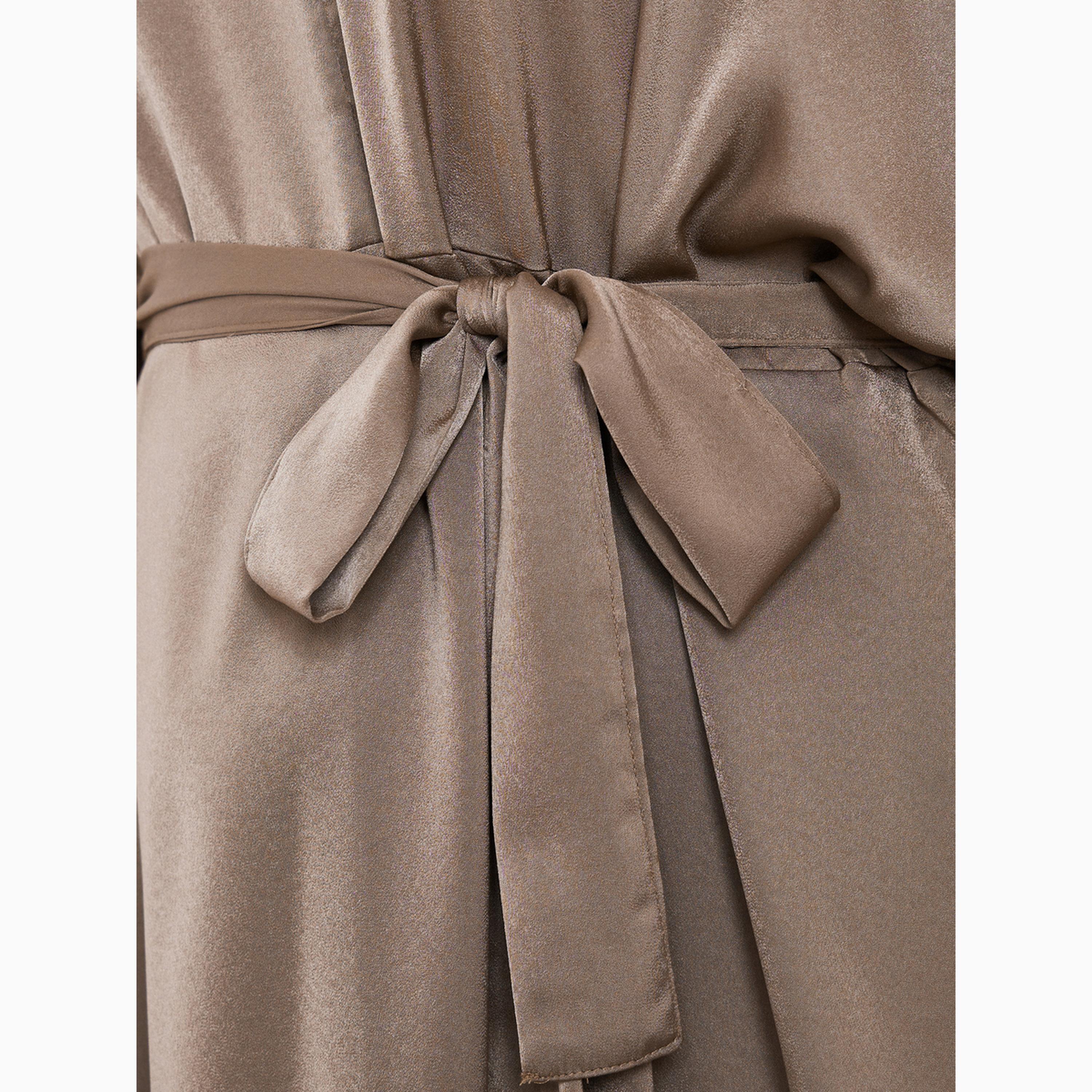Styli Plus Size Matte Satin Maxi Dress with Tie-Belt-women-clothing-dresses-image-4