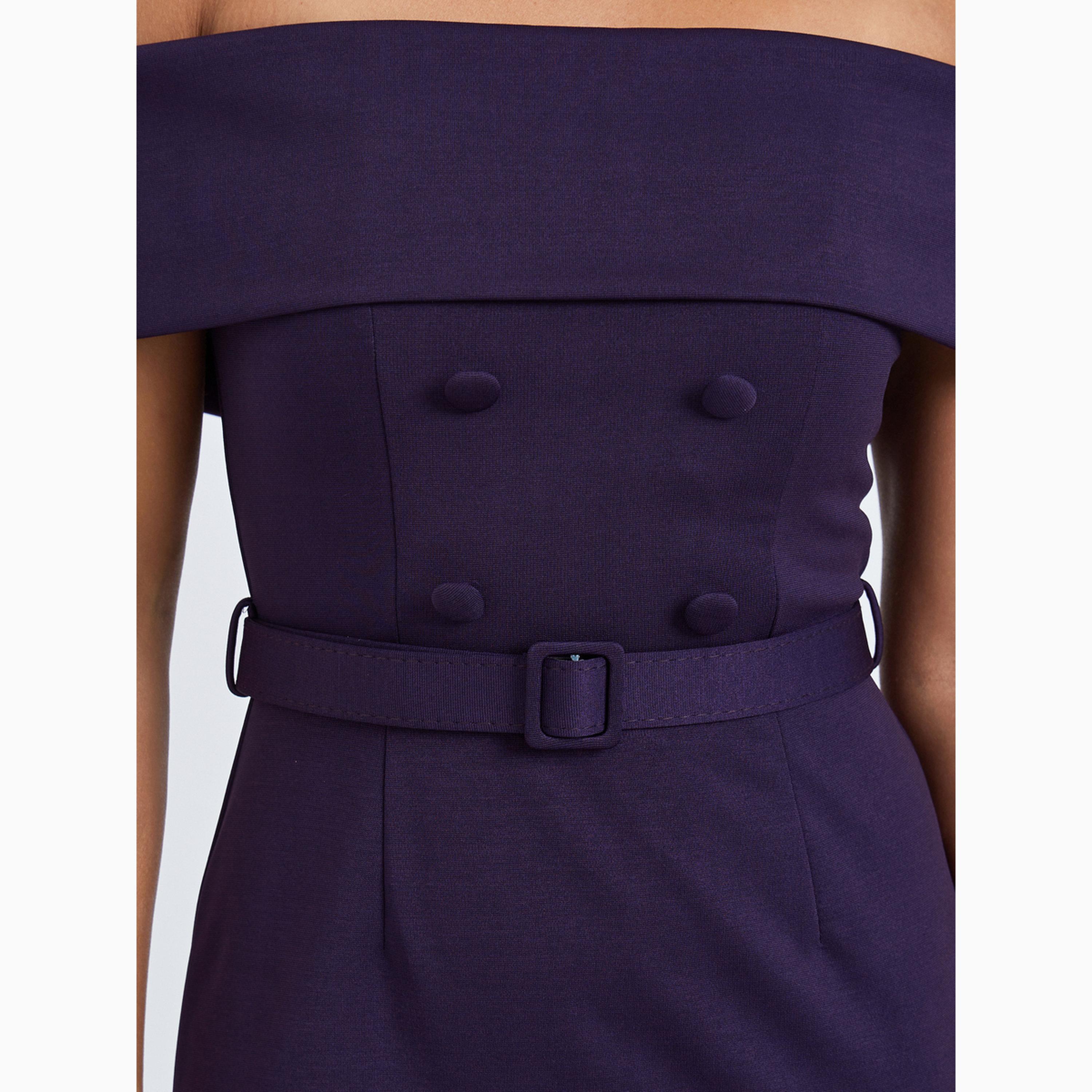 Styli Purple Off-Shoulder Pleated Maxi Dress-women-clothing-dresses-image-4