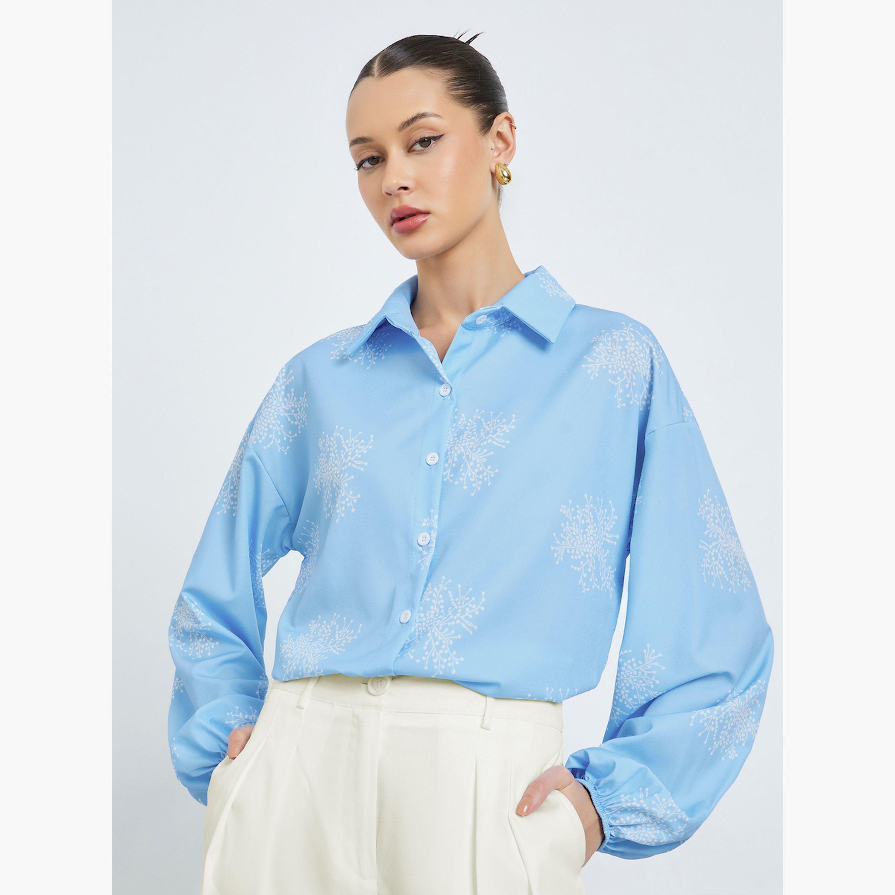 قميص واسع بنقشة الزهور-women-clothing-shirtsandblouses-shirts-image-3