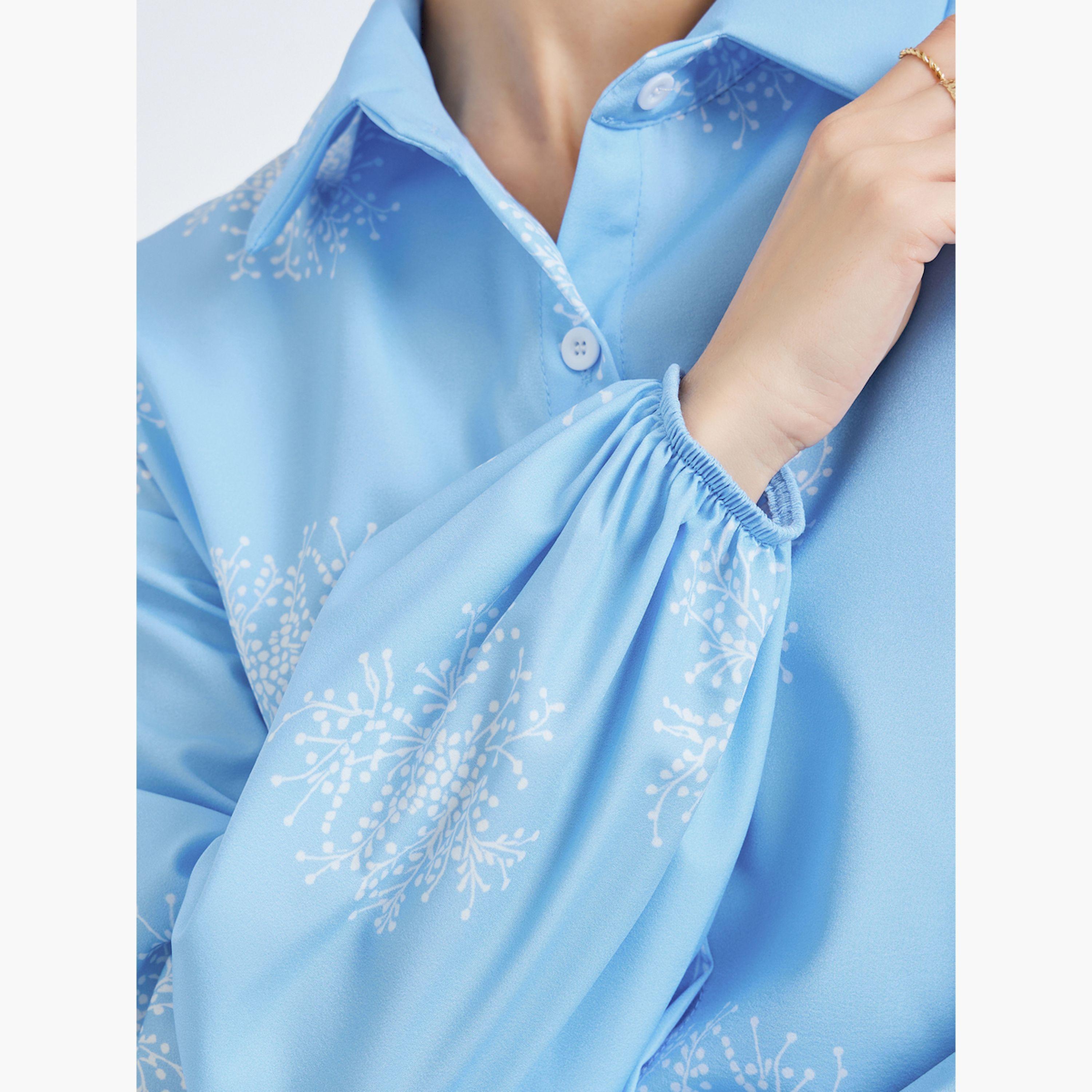 قميص واسع بنقشة الزهور-women-clothing-shirtsandblouses-shirts-image-5