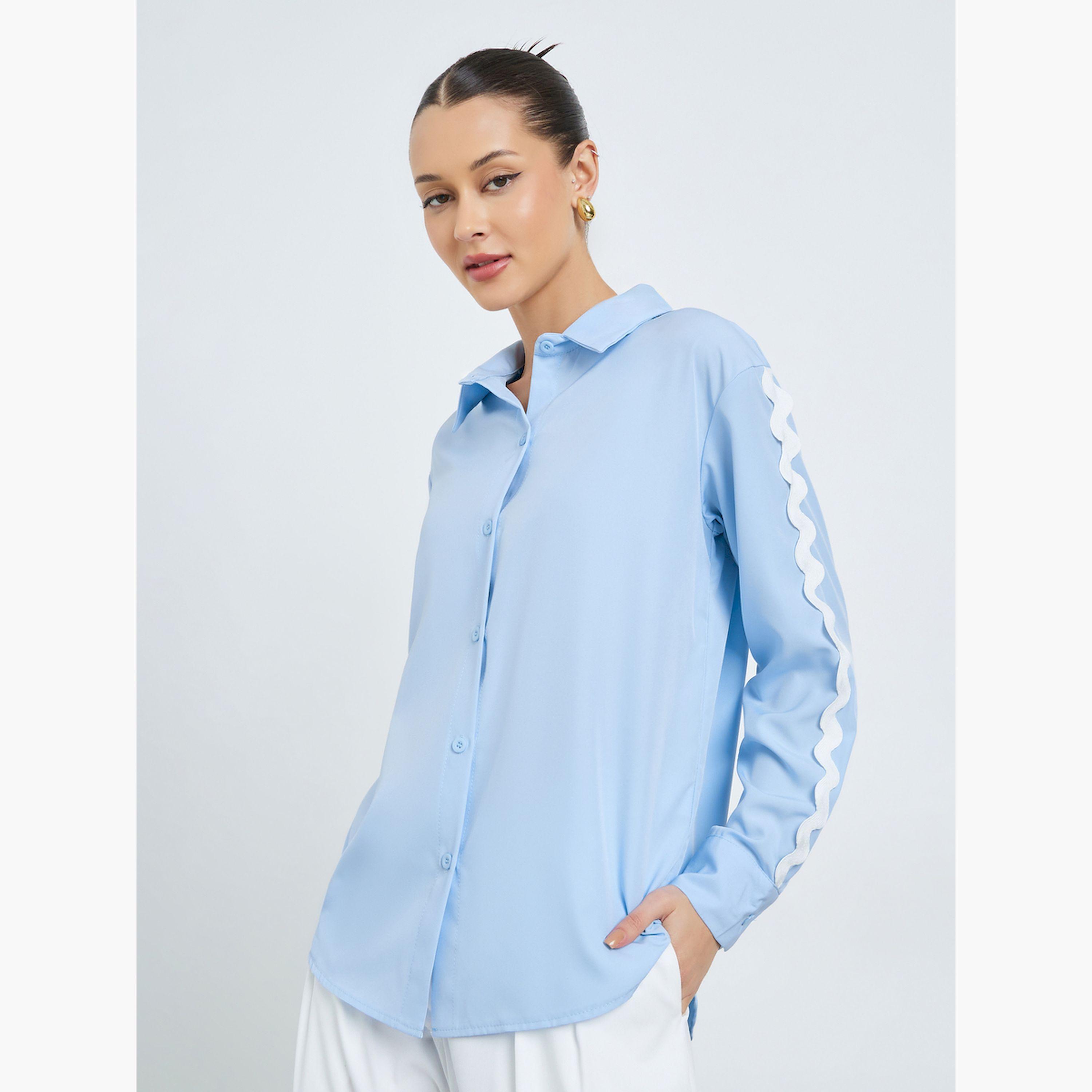 قميص واسع بتفاصيل الدانتيل-women-clothing-shirtsandblouses-shirts-image-1
