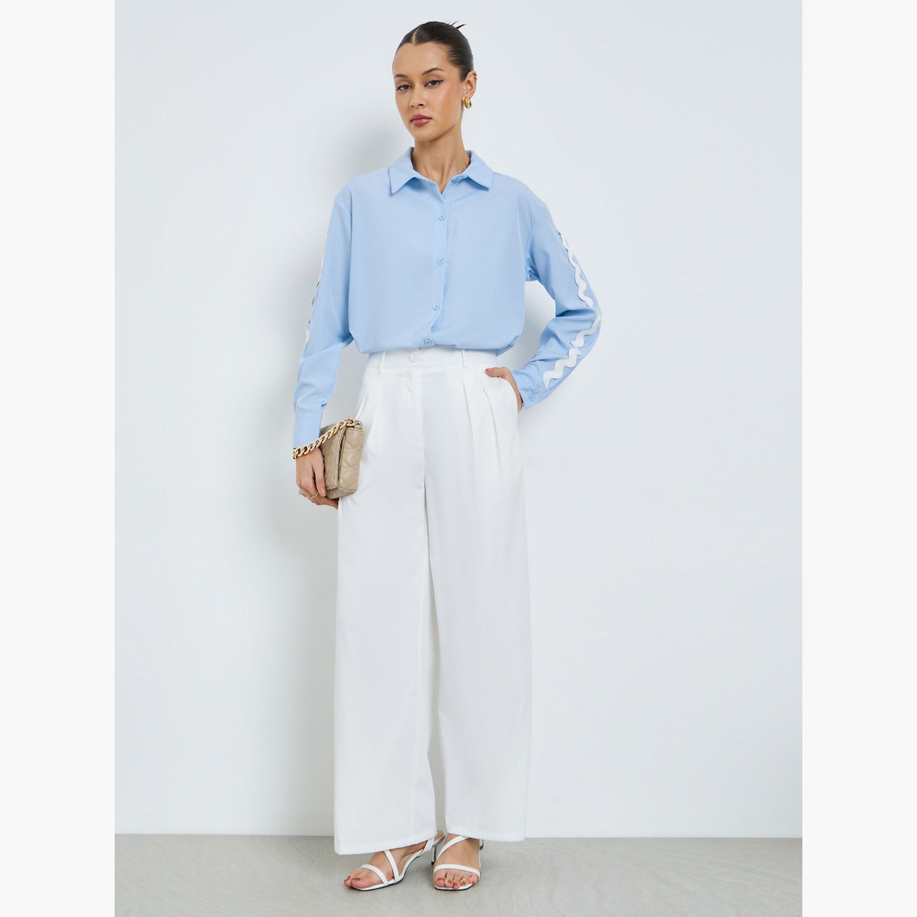 قميص واسع بتفاصيل الدانتيل-women-clothing-shirtsandblouses-shirts-image-2