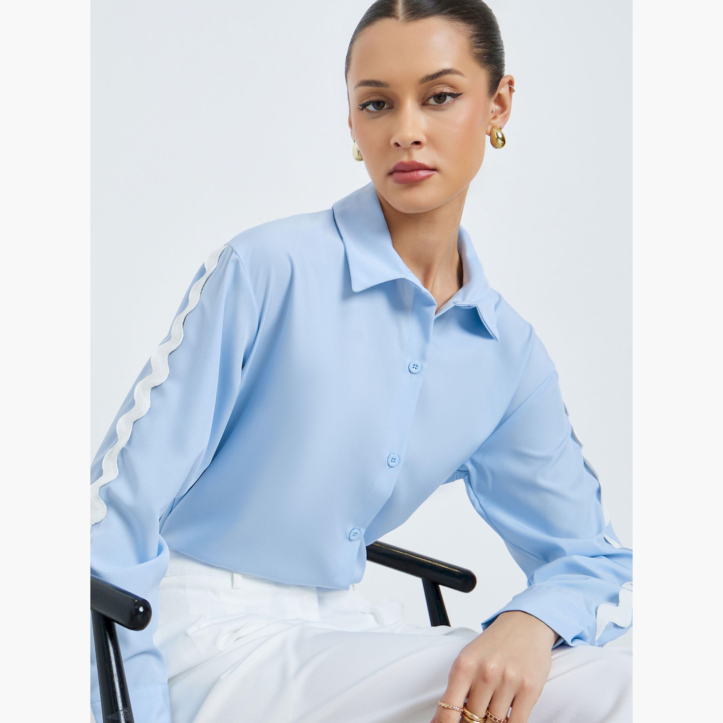 قميص واسع بتفاصيل الدانتيل-women-clothing-shirtsandblouses-shirts-image-3