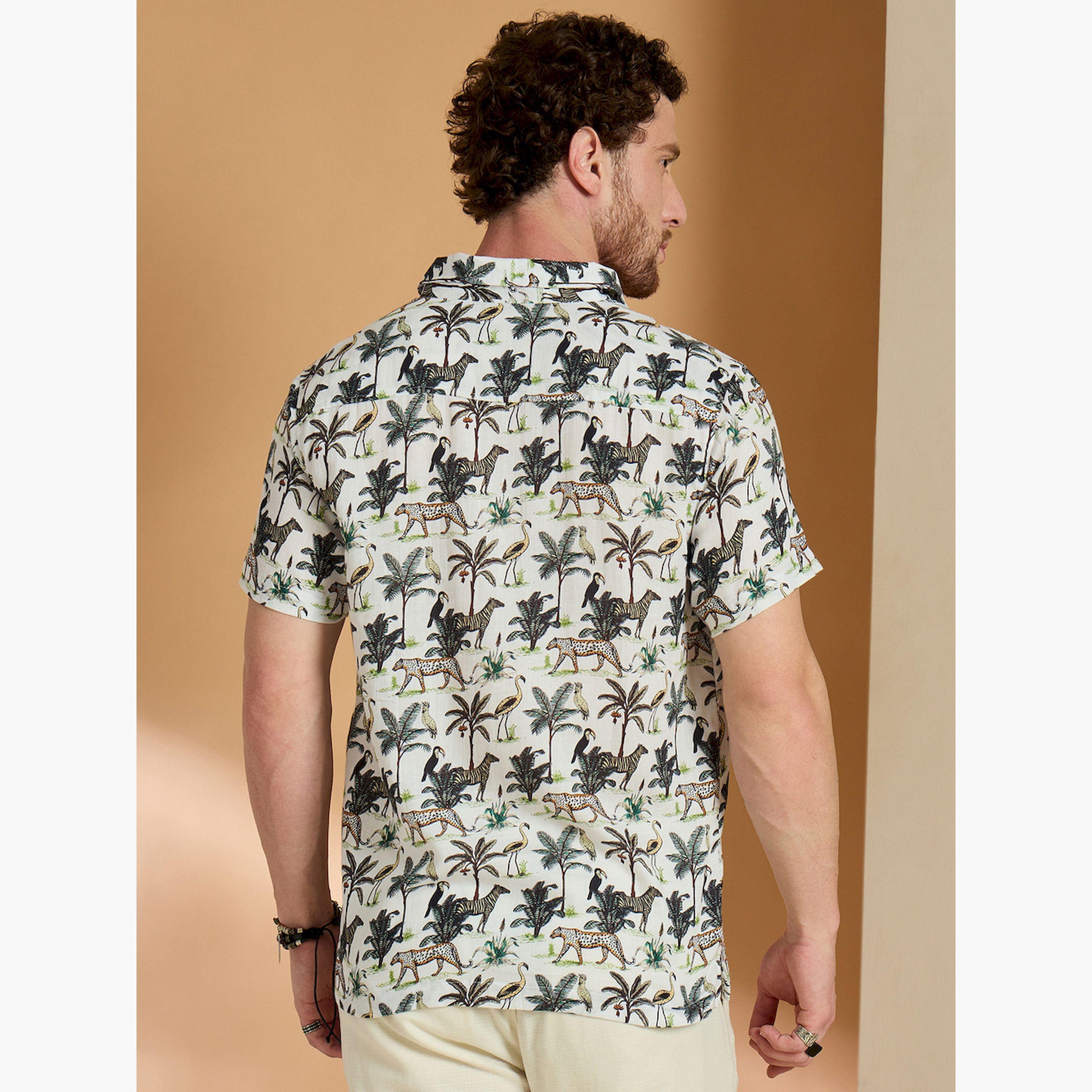 قميص كاجوال أبيض بطبعة كاملة-men-clothing-shirts-image-3