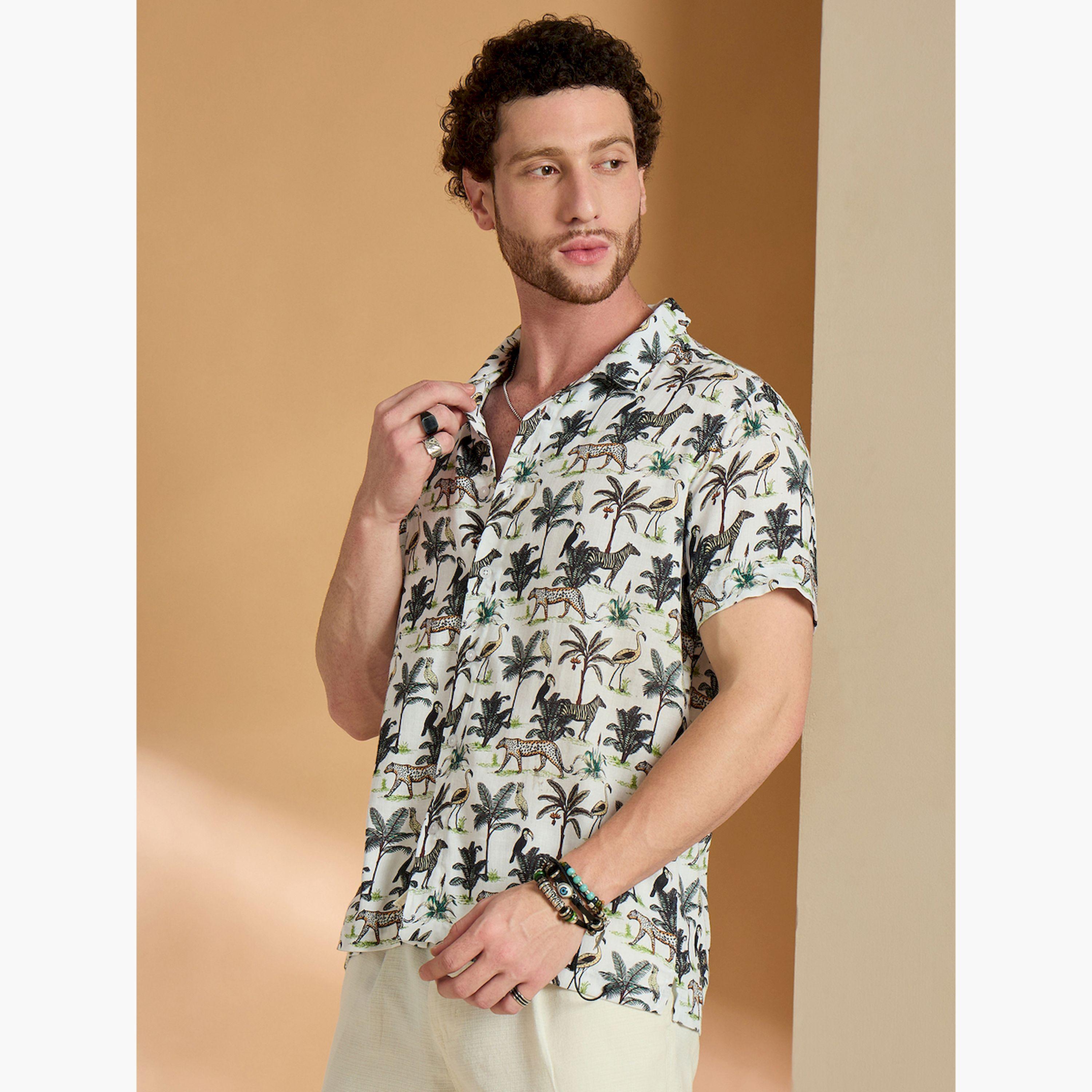 قميص كاجوال أبيض بطبعة كاملة-men-clothing-shirts-image-4