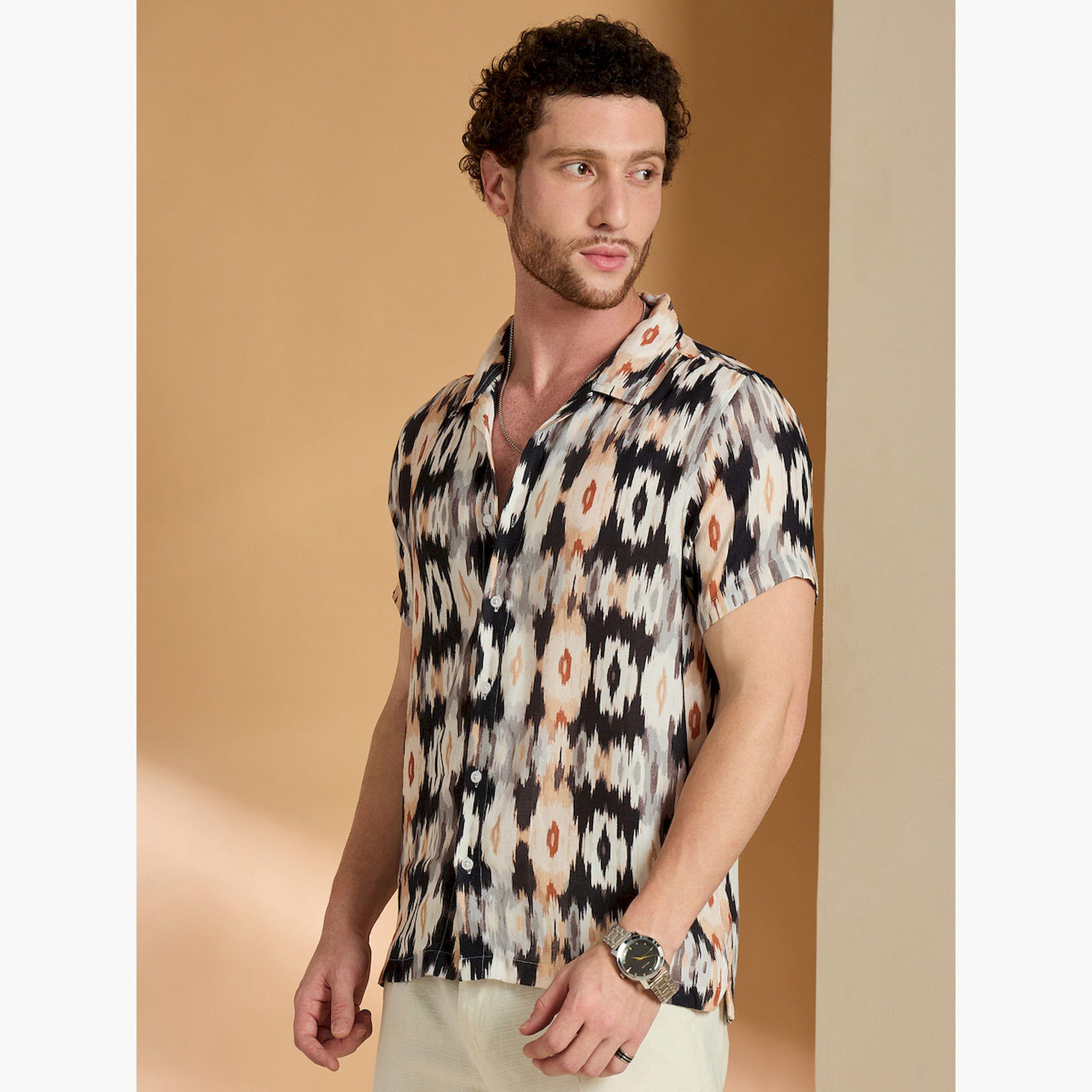 قميص كاجوال بطبعة تاي داي-men-clothing-shirts-image-4