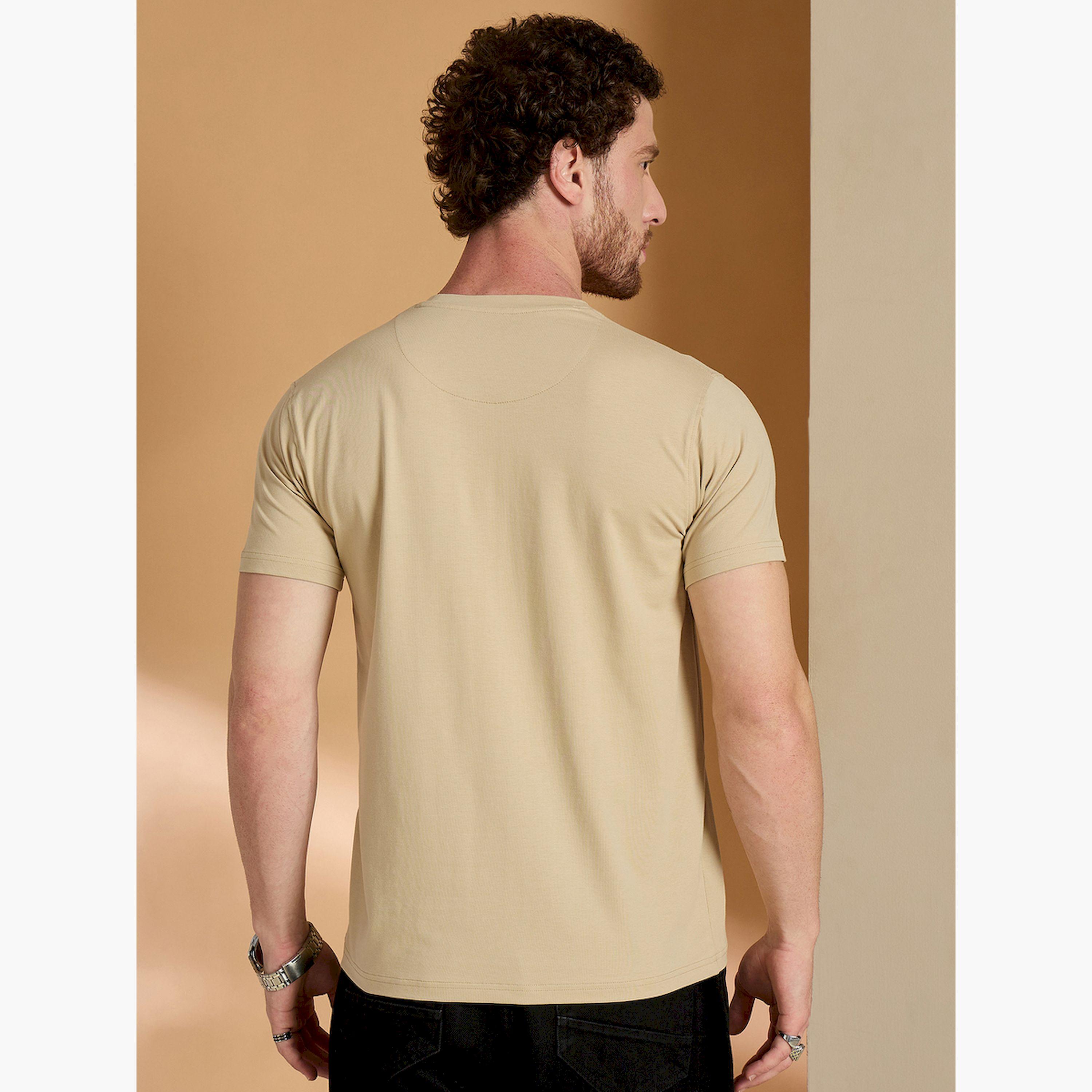 تيشيرت بيج سادة بقصة ضيقة-men-clothing-tshirtsandpolos-tshirts-image-3