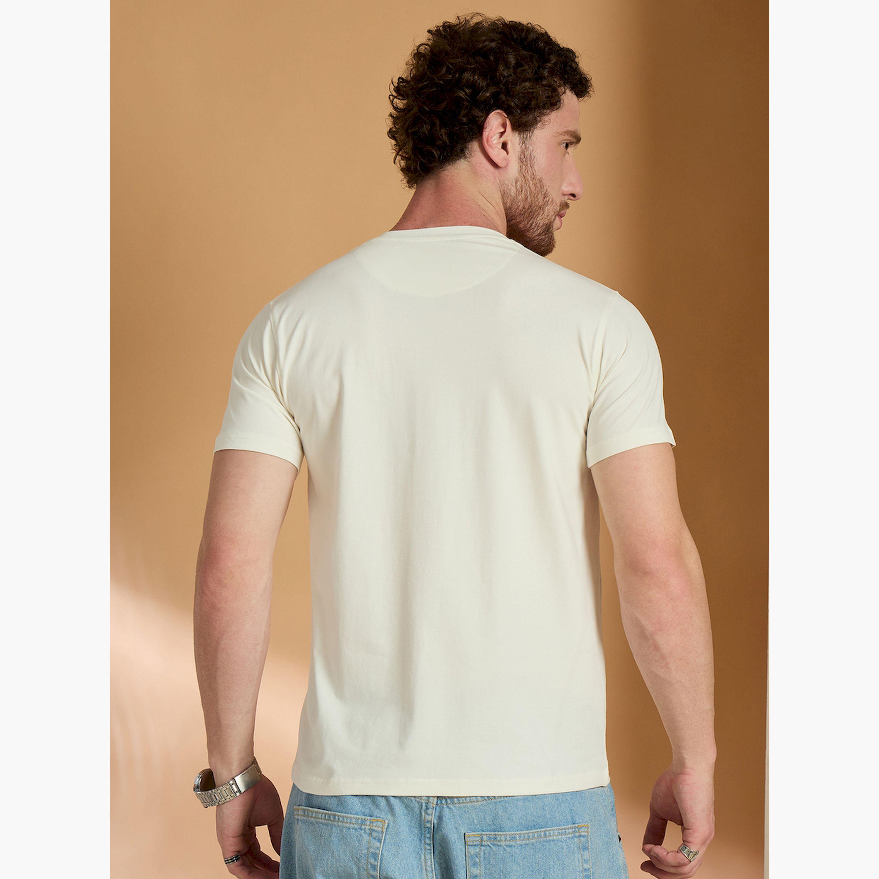 تيشيرت أوف وايت سادة بقصة ضيقة-men-clothing-tshirtsandpolos-tshirts-image-4
