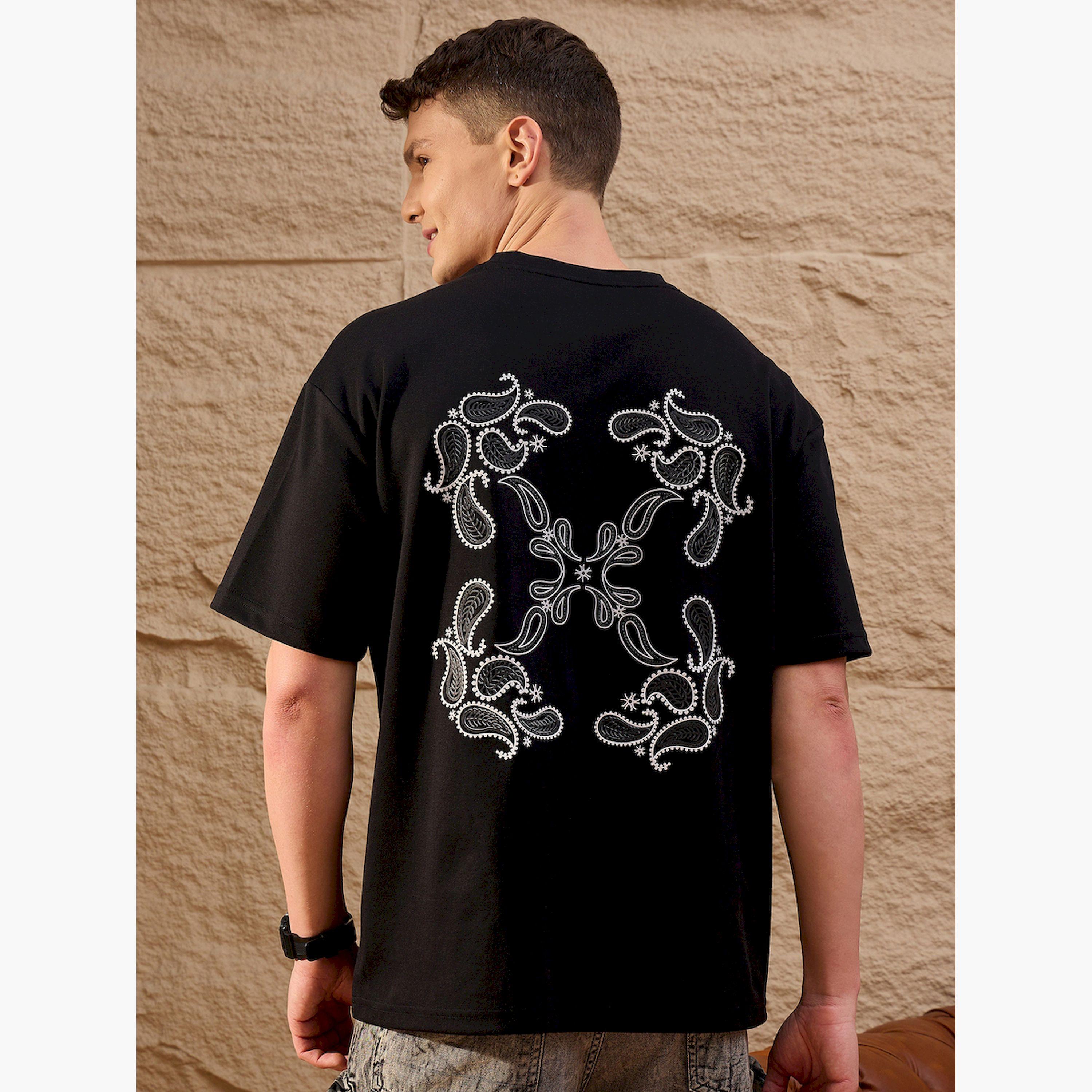 REPRISE X Styli Black Printed Oversized T-Shirt-men-clothing-tshirtsandpolos-tshirts-image-4
