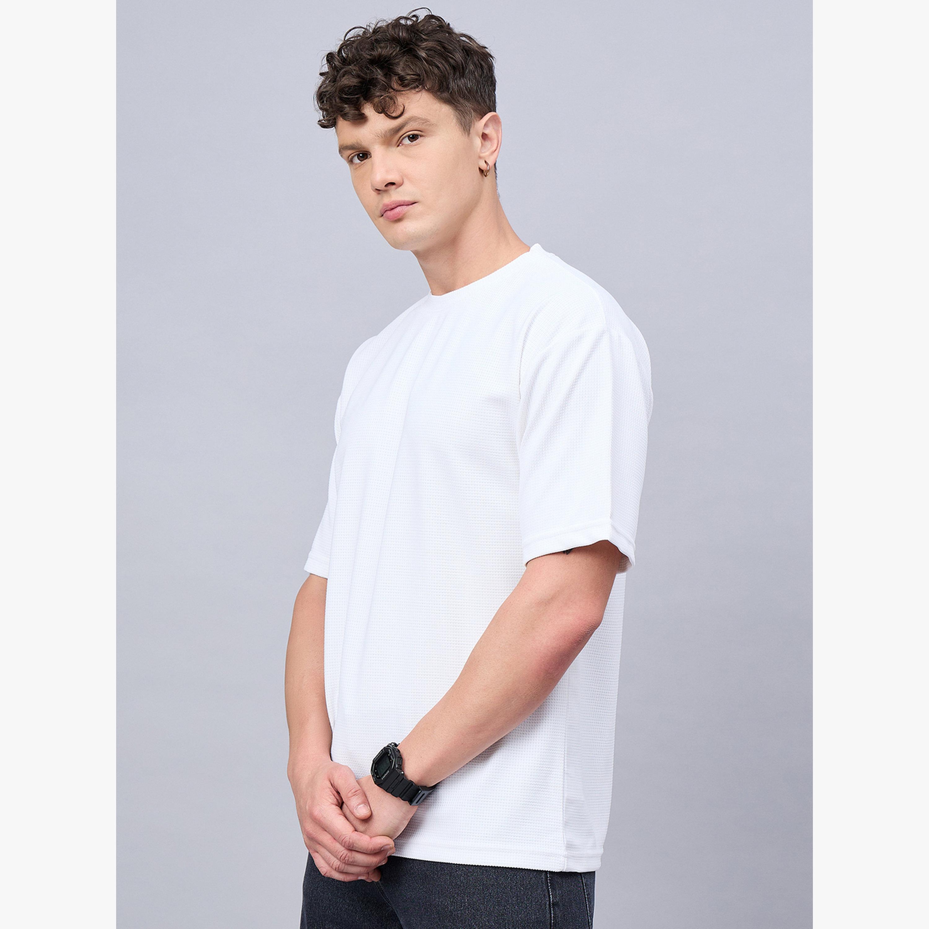 REPRISE X Styli White Textured Oversized T-Shirts-men-clothing-tshirtsandpolos-tshirts-image-5