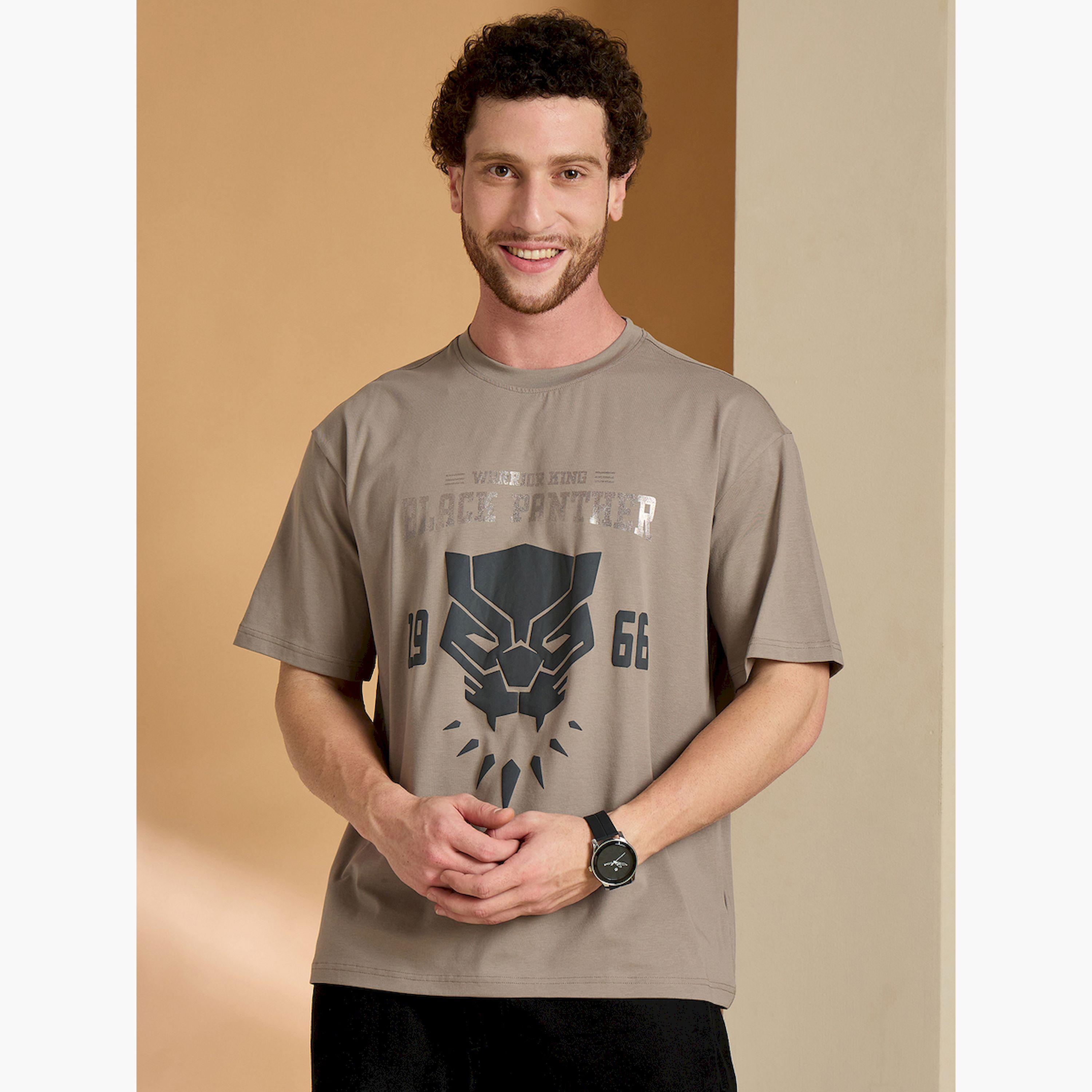 تيشيرت بيج مطبوع بقصة مريحة-men-clothing-tshirtsandpolos-tshirts-image-1