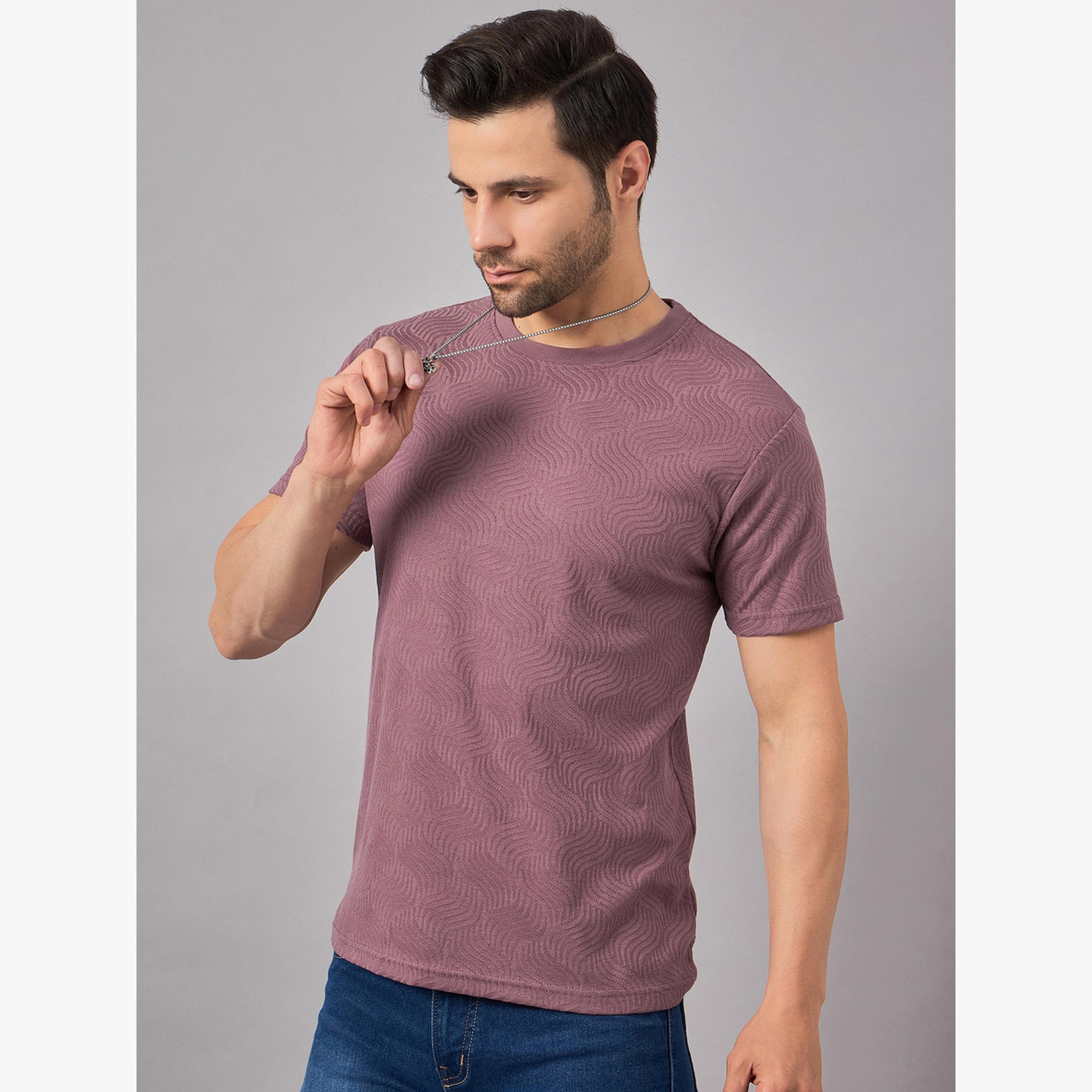 تيشيرت محبوك بملمس بارز للرجال-men-clothing-tshirtsandpolos-tshirts-image-5