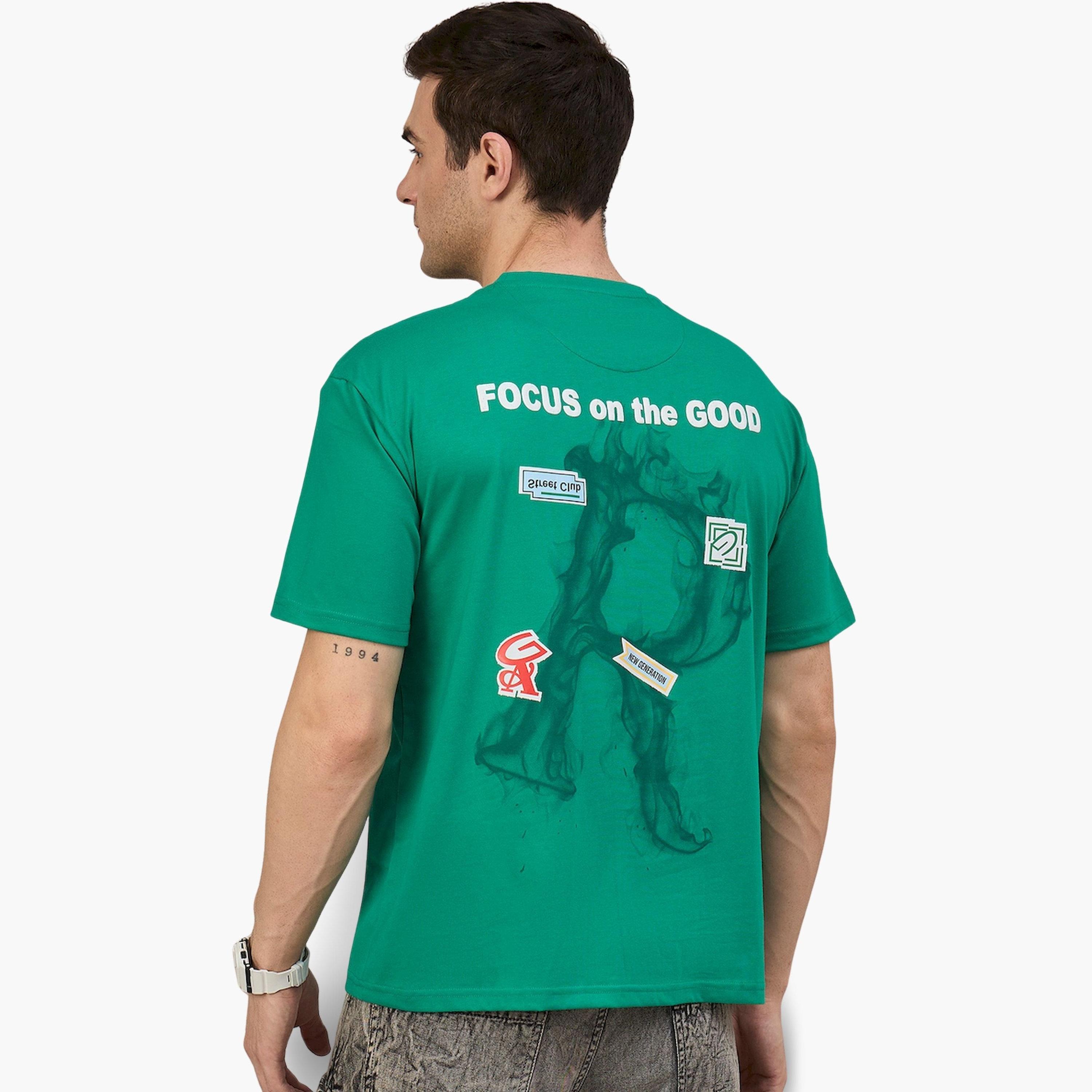 تيشيرت أخضر مطبوع وقصة بوكسي-men-clothing-tshirtsandpolos-tshirts-image-6
