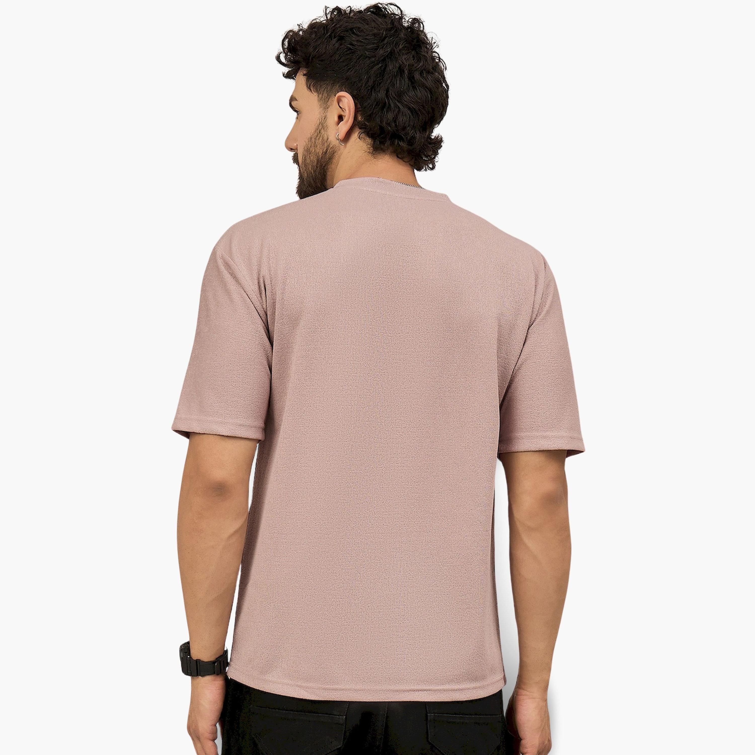 REPRISE X Styli Pink Printed Textured T-Shirt-men-clothing-tshirtsandpolos-tshirts-image-6
