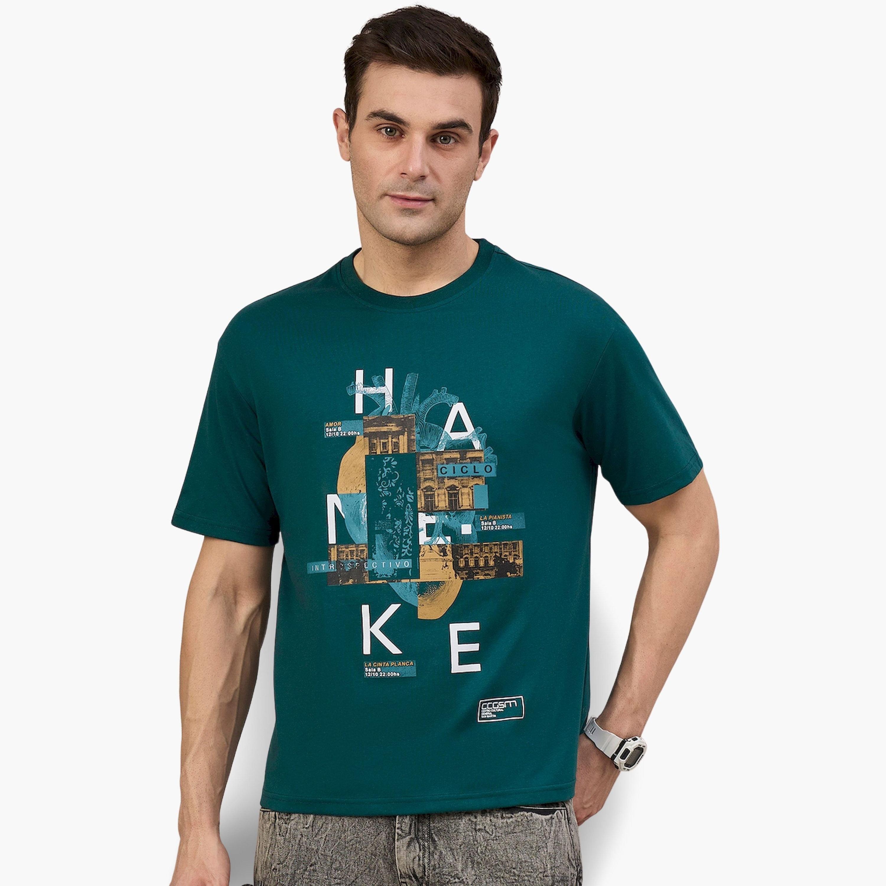 REPRISE X Styli Green Printed Boxy T-Shirt-men-clothing-tshirtsandpolos-tshirts-image-1