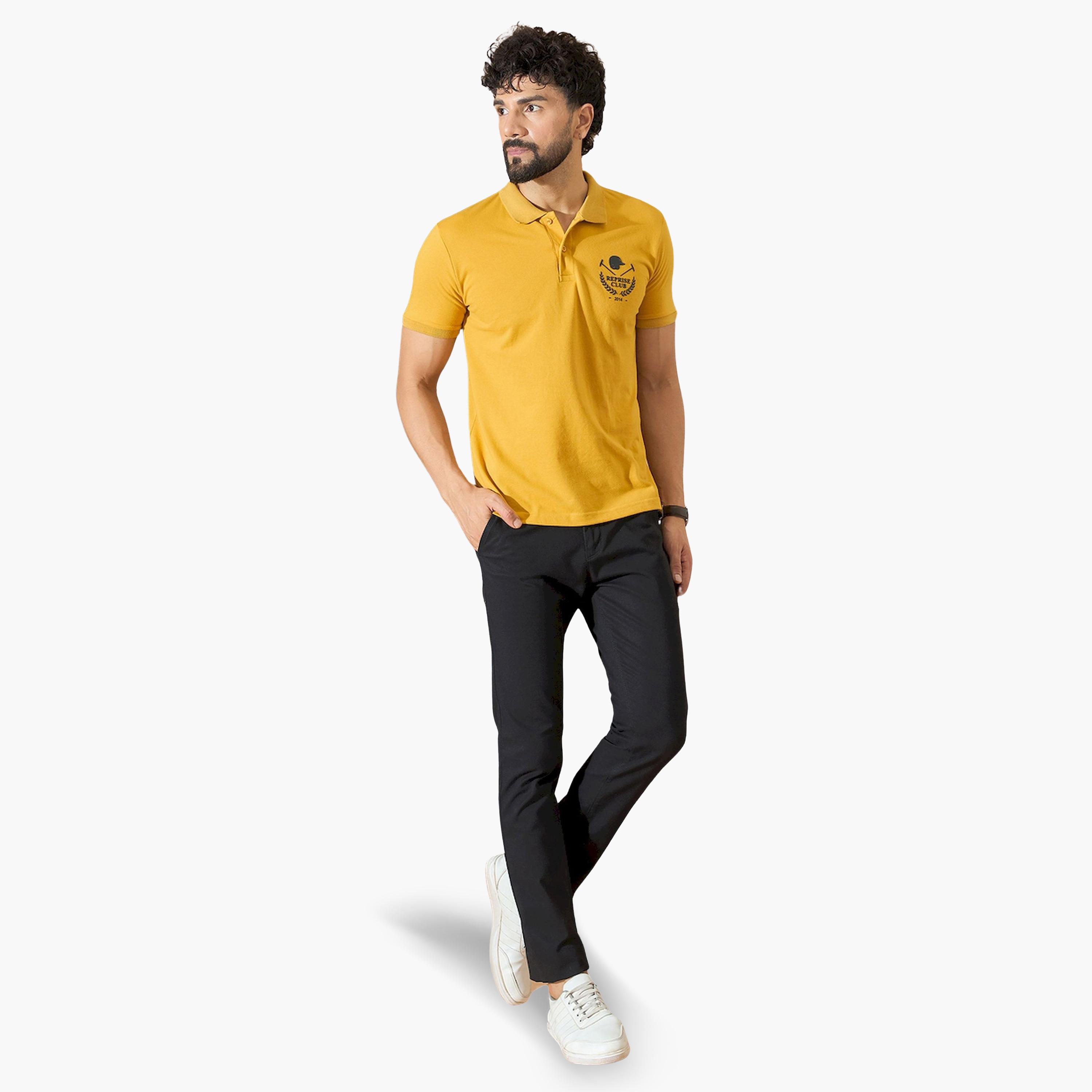 REPRISE X Styli Mustard Back Graphic Print Polo-men-clothing-tshirtsandpolos-polos-image-2