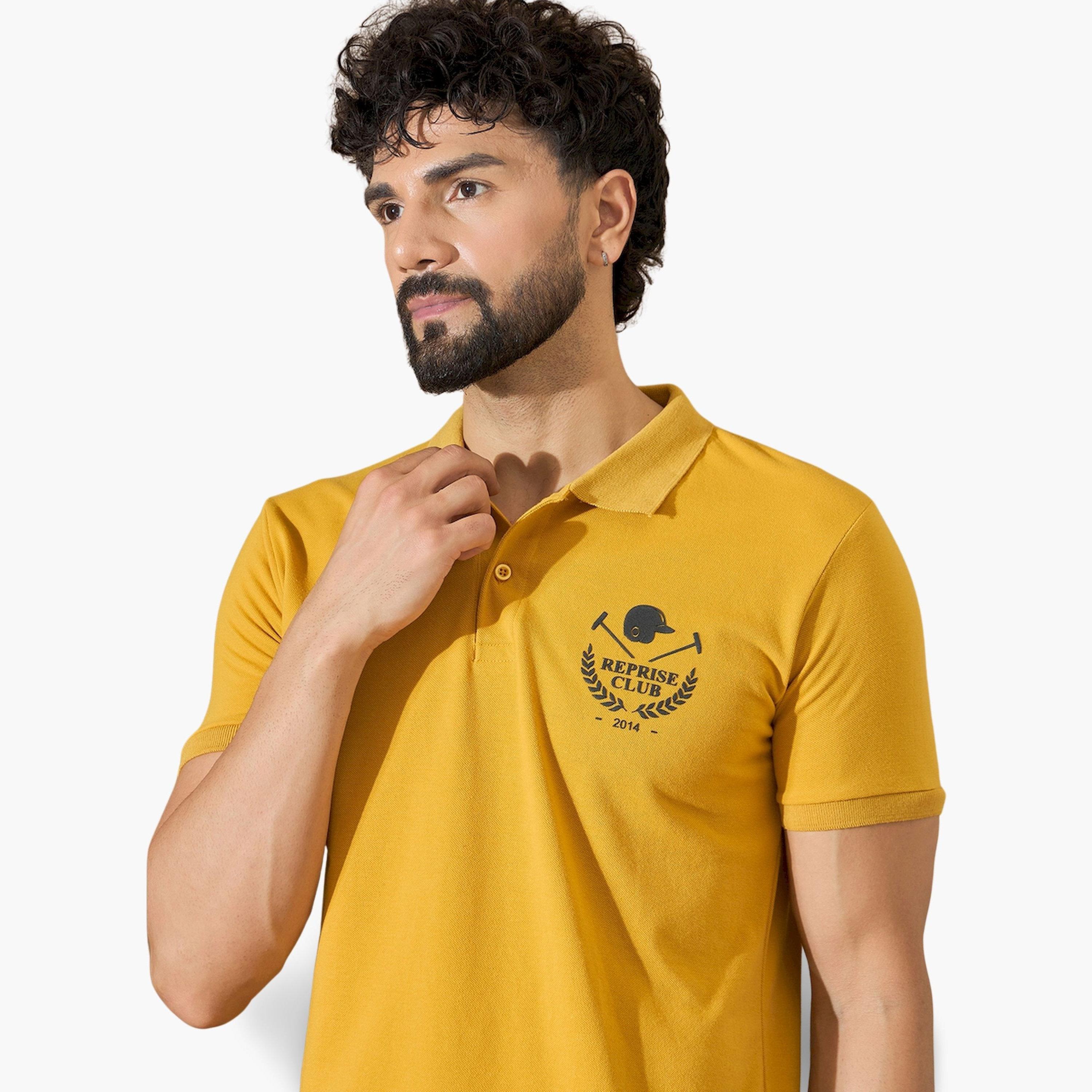 REPRISE X Styli Mustard Back Graphic Print Polo-men-clothing-tshirtsandpolos-polos-image-3