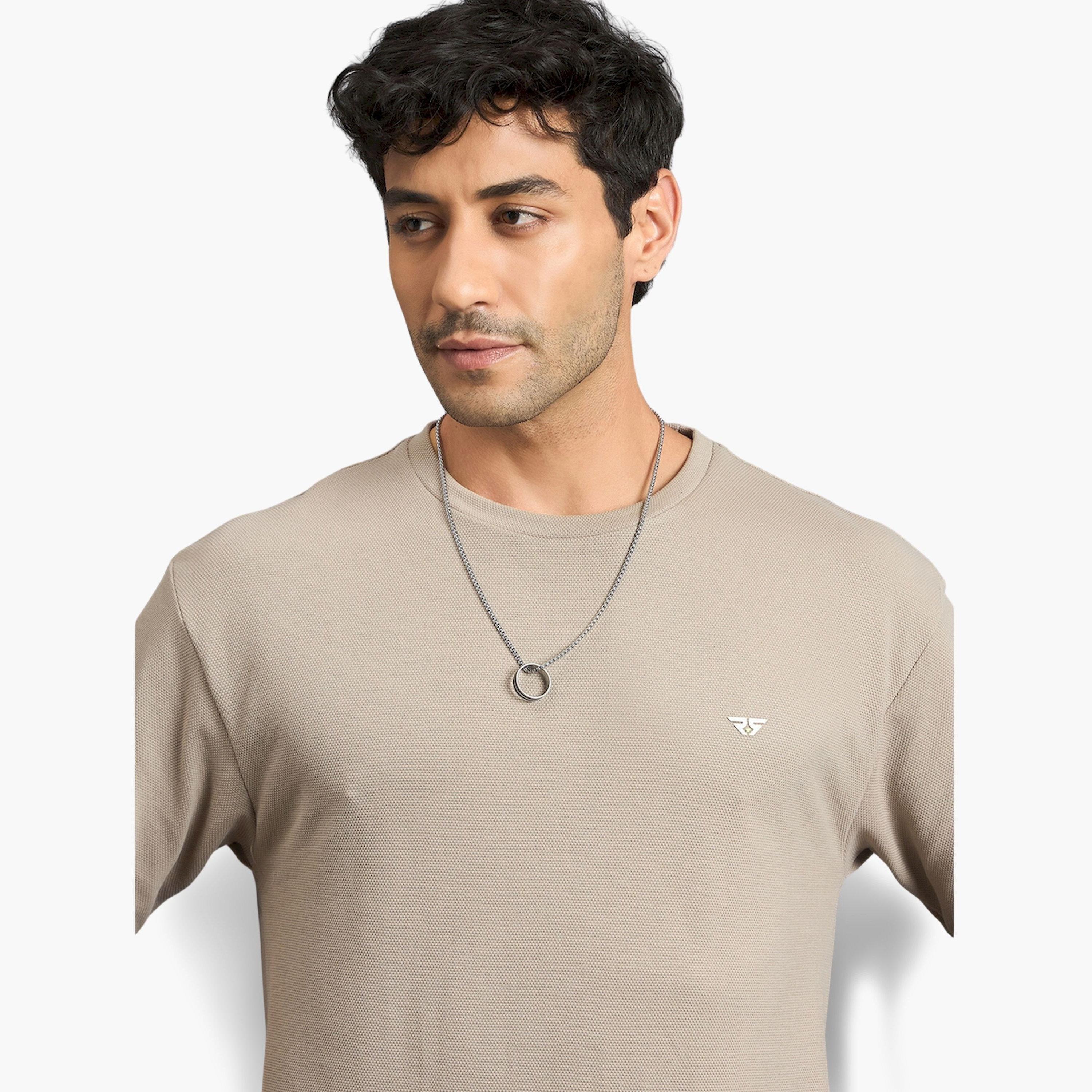 تيشيرت بيج بارز الملمس وقصة فضفاضة-men-clothing-tshirtsandpolos-tshirts-image-3